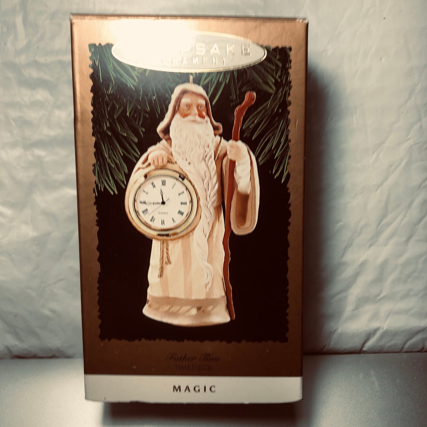 Hallmark, Father Time, Timepiece, Magic, Keepsake Ornament, Dated 1996, QLX7391