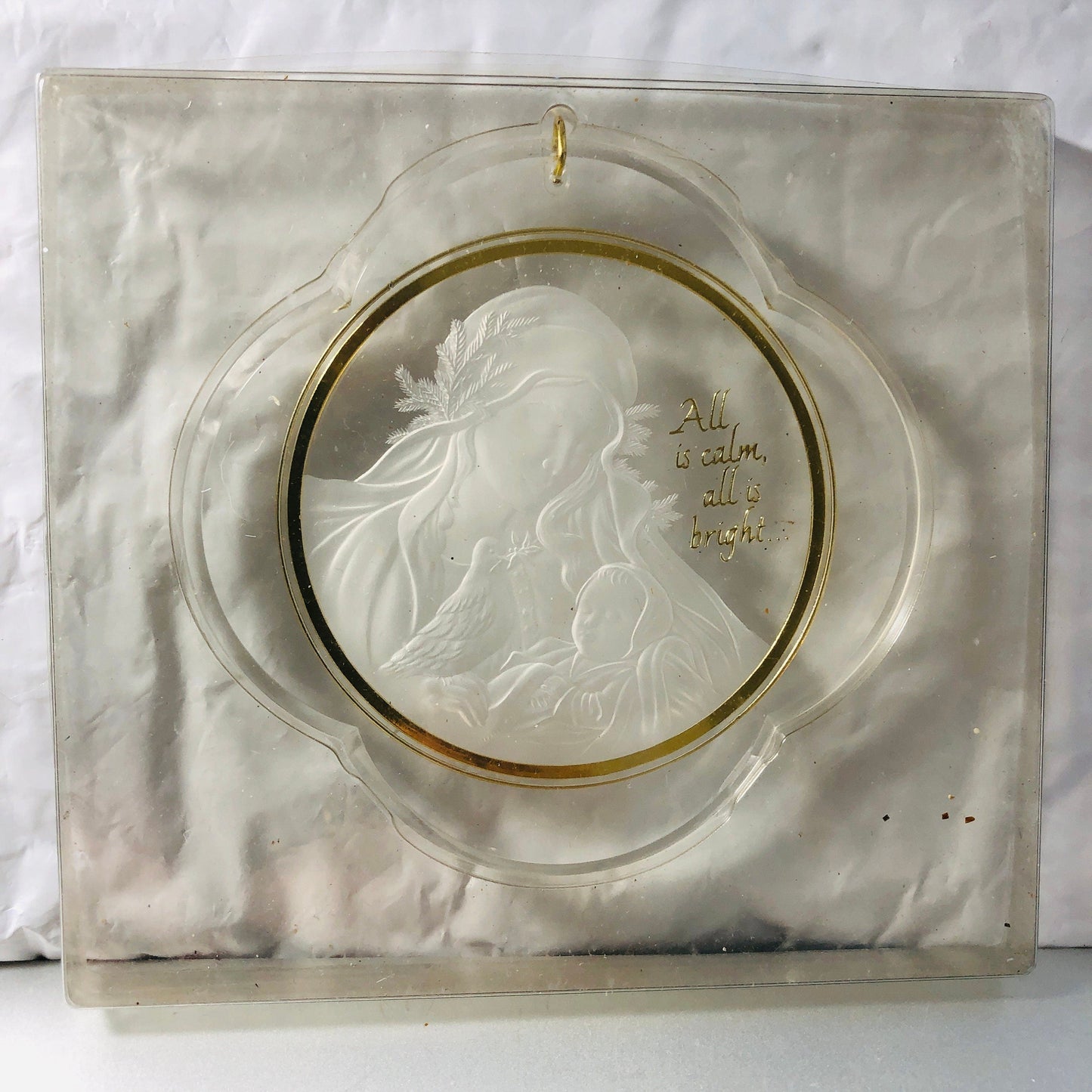 Hallmark, Madonna & Child, Acrylic, Vintage 1984, Ornament, QX3441*