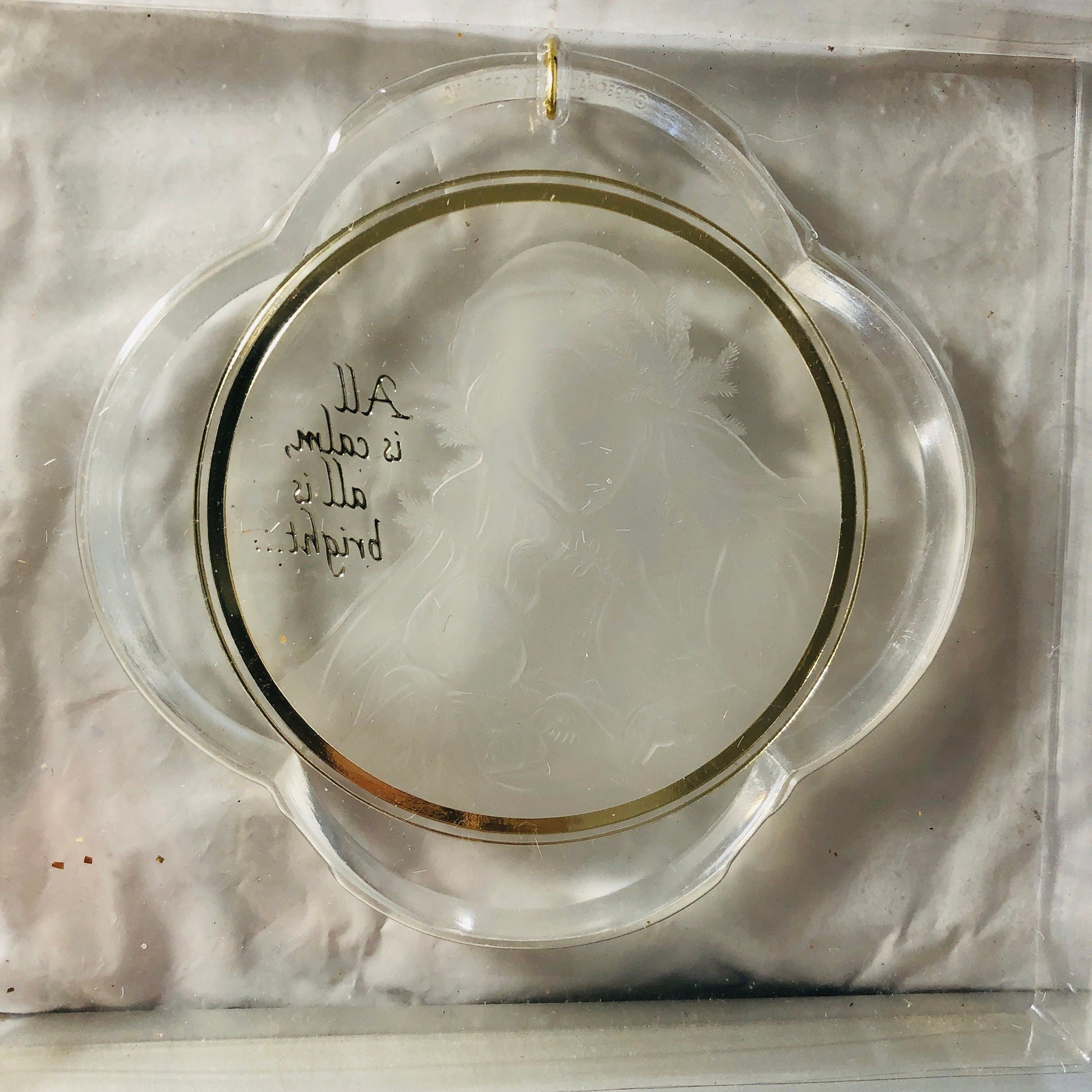 Hallmark, Madonna & Child, Acrylic, Vintage 1984, Ornament, QX3441*