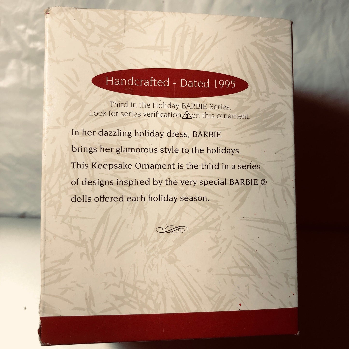 Hallmark, Holiday Barbie, Dated 1995, Keepsake Ornament, QXI5057