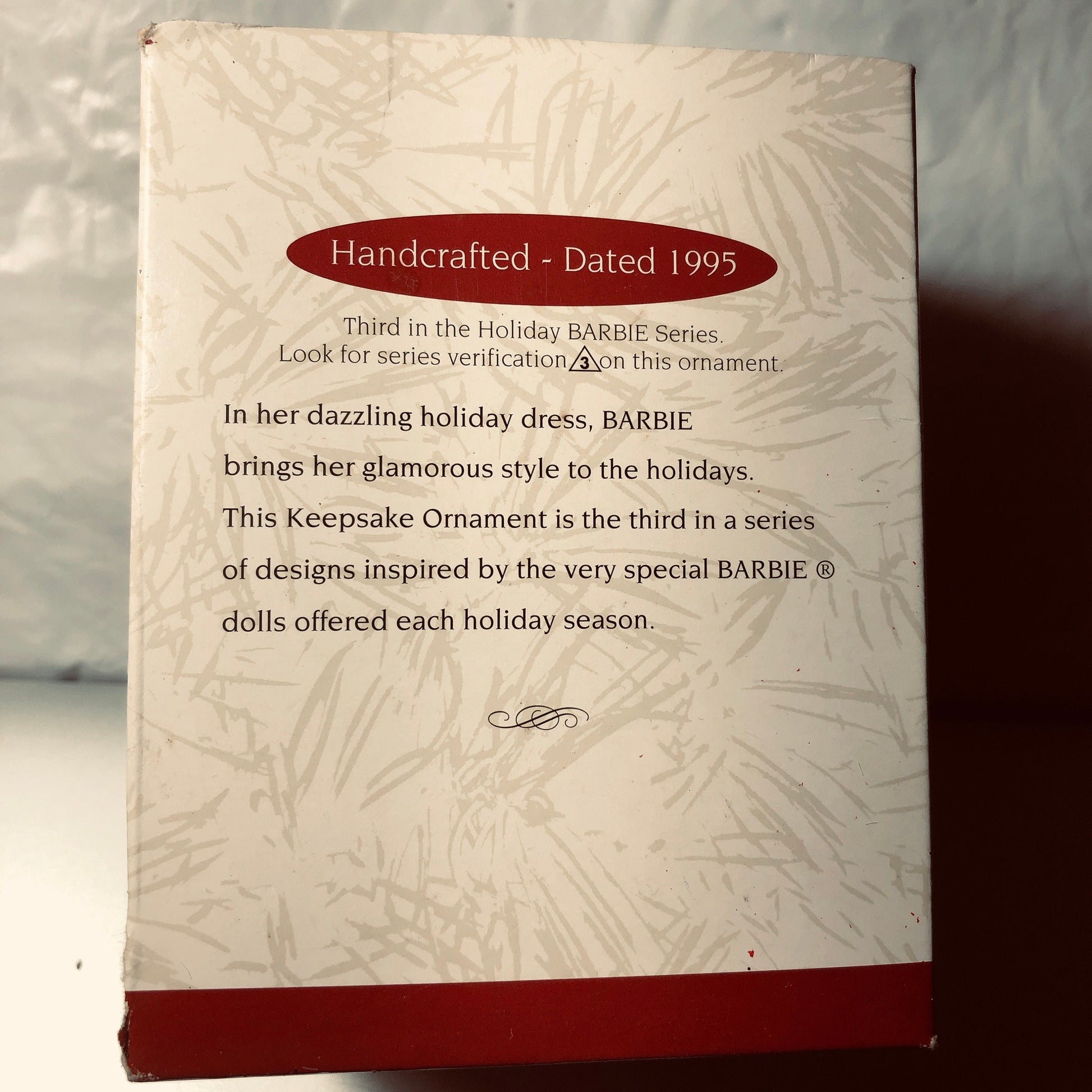 Hallmark, Holiday Barbie, Dated 1995, Keepsake Ornament, QXI5057