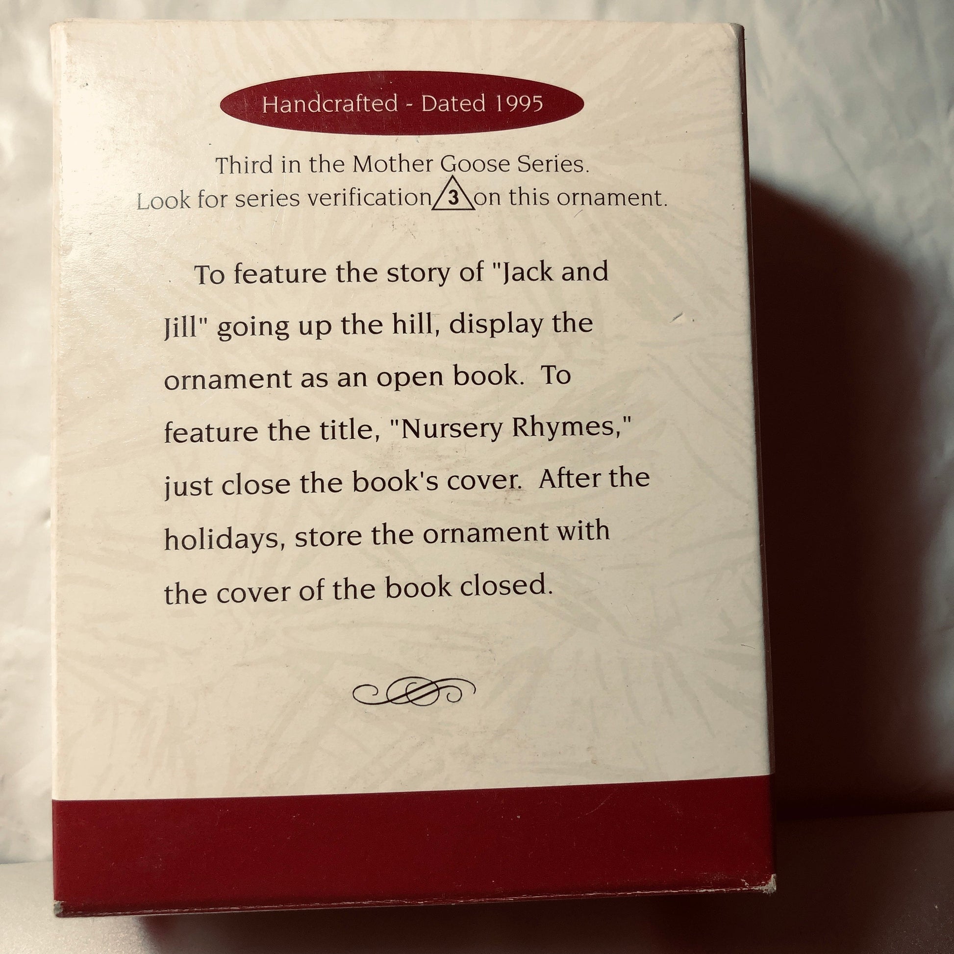 Hallmark, Jack and Jill, Mother Goose, Dated 1995, Keepsake Ornament, QX5099