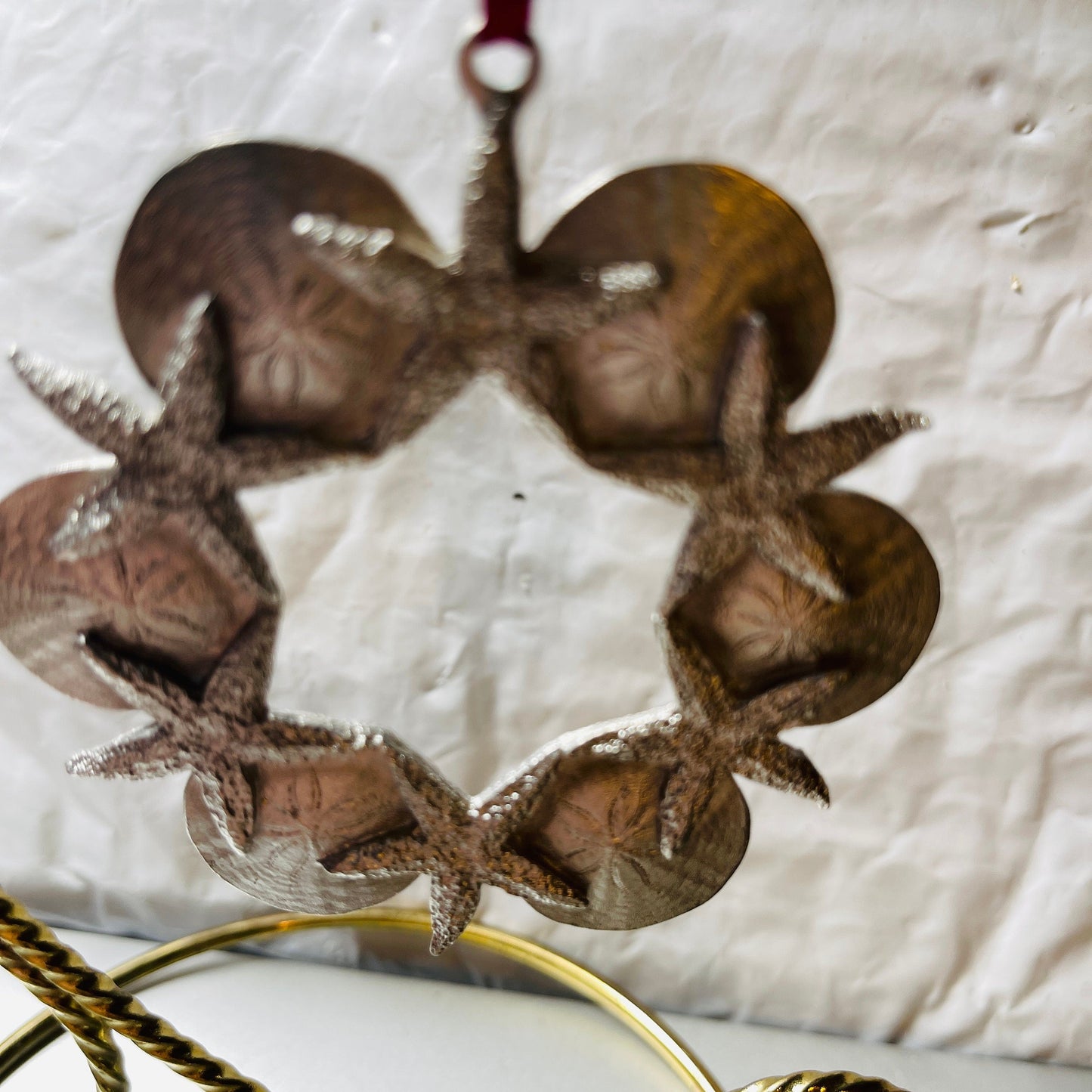 Pewter, Starfish and Sand Dollar Ornament