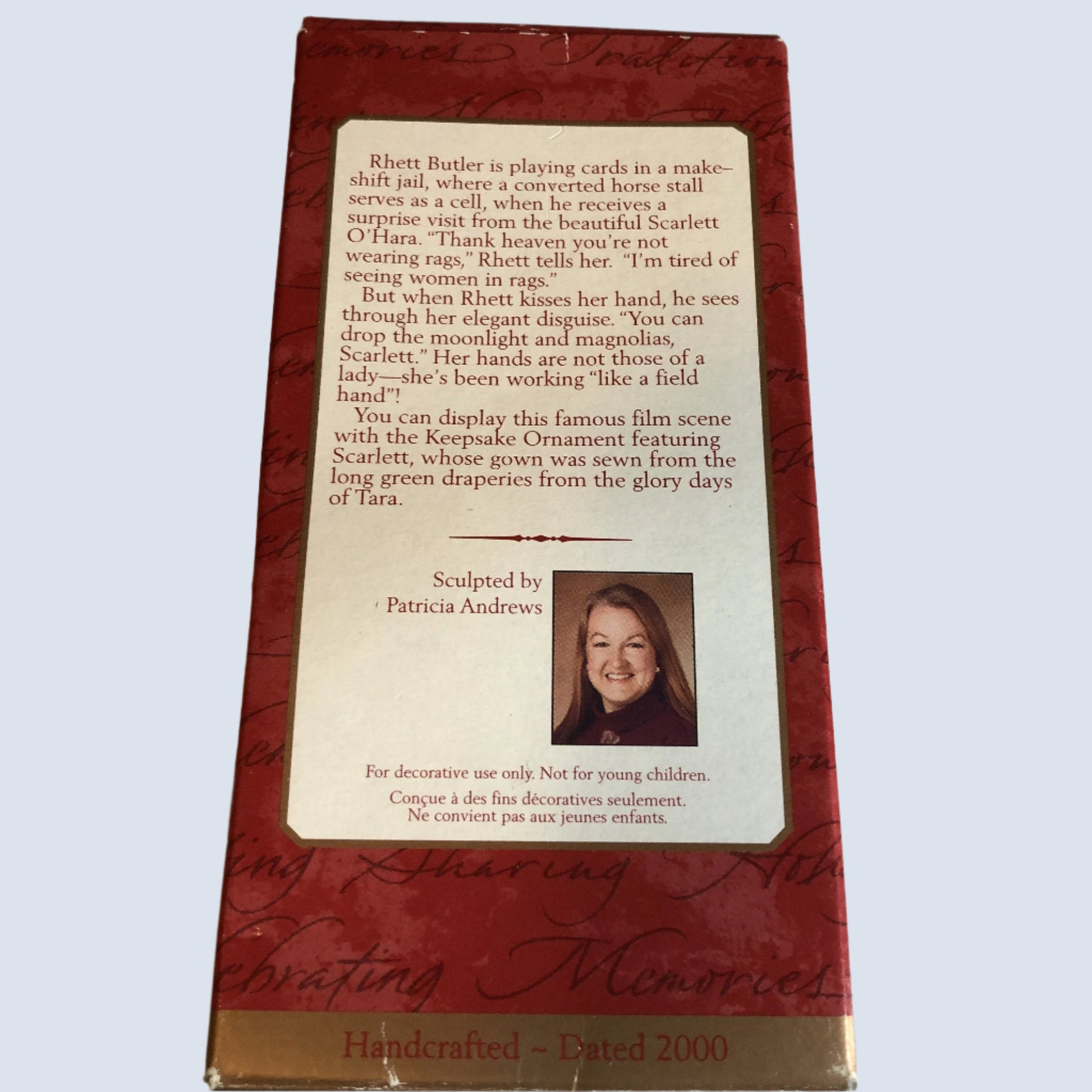 Hallmark, Rhett Butler, Gone With the Wind, Dated 2000, Keepsake Ornament, QX6674*