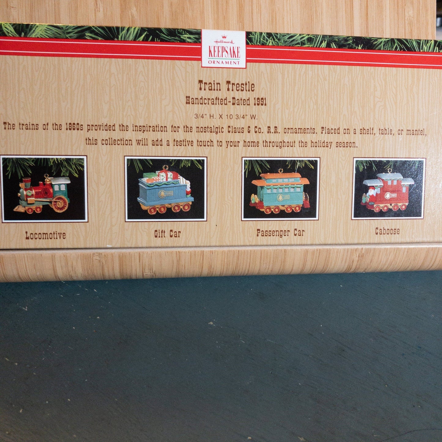 Hallmark, Claus and Co RR, Trestle, Vintage 1991, Display Stand, XPR9734*