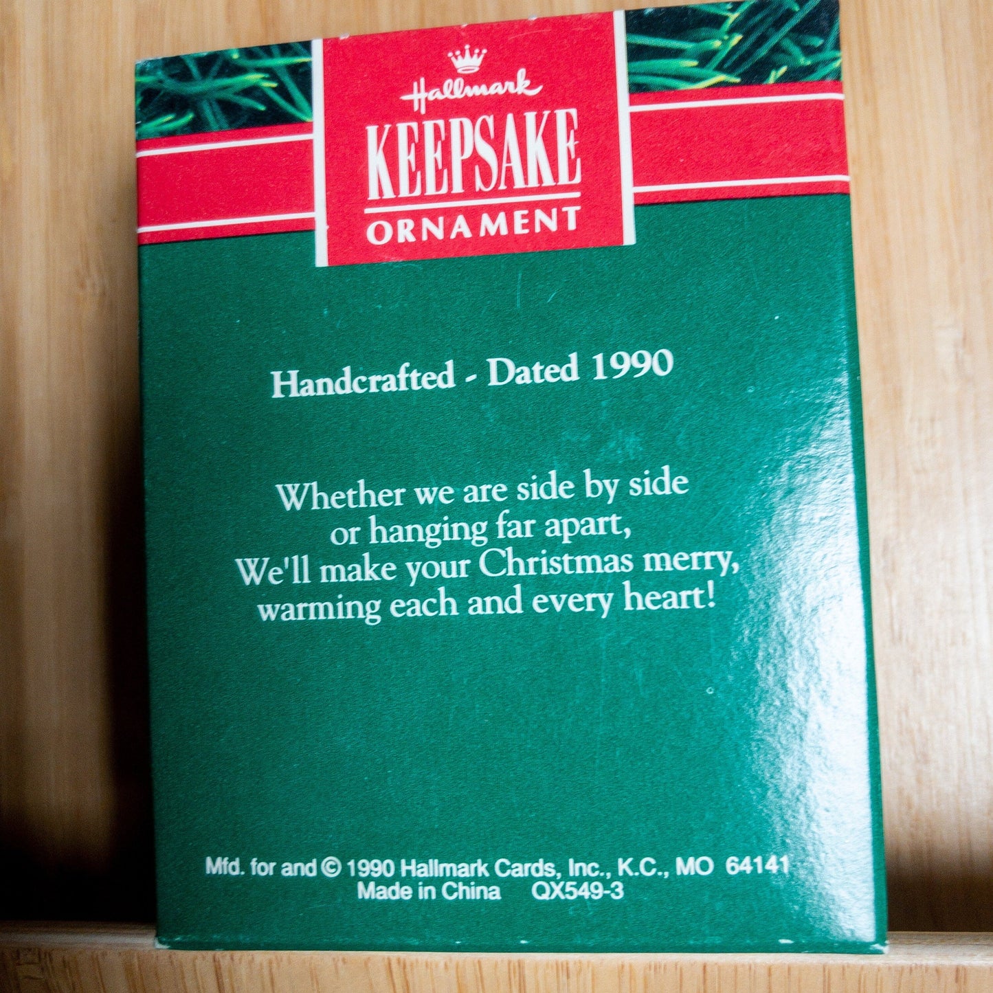 Hallmark, Stocking Pals, Dated 1990, Keepsake Ornament, QX5493