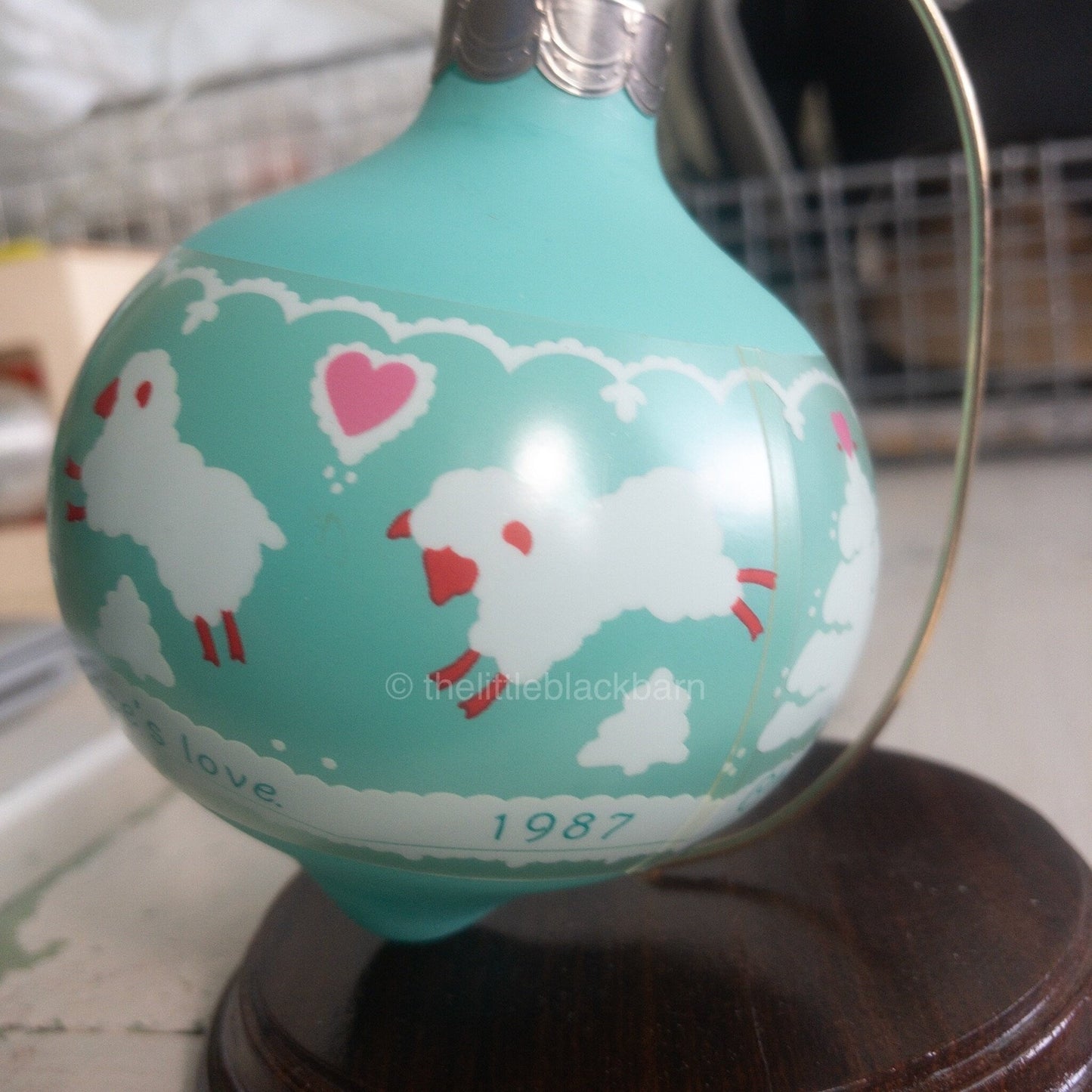 Hallmark, Niece, Teardrop Shape, Vintage 1987,, Keepsake Glass Ornament, QX2759*