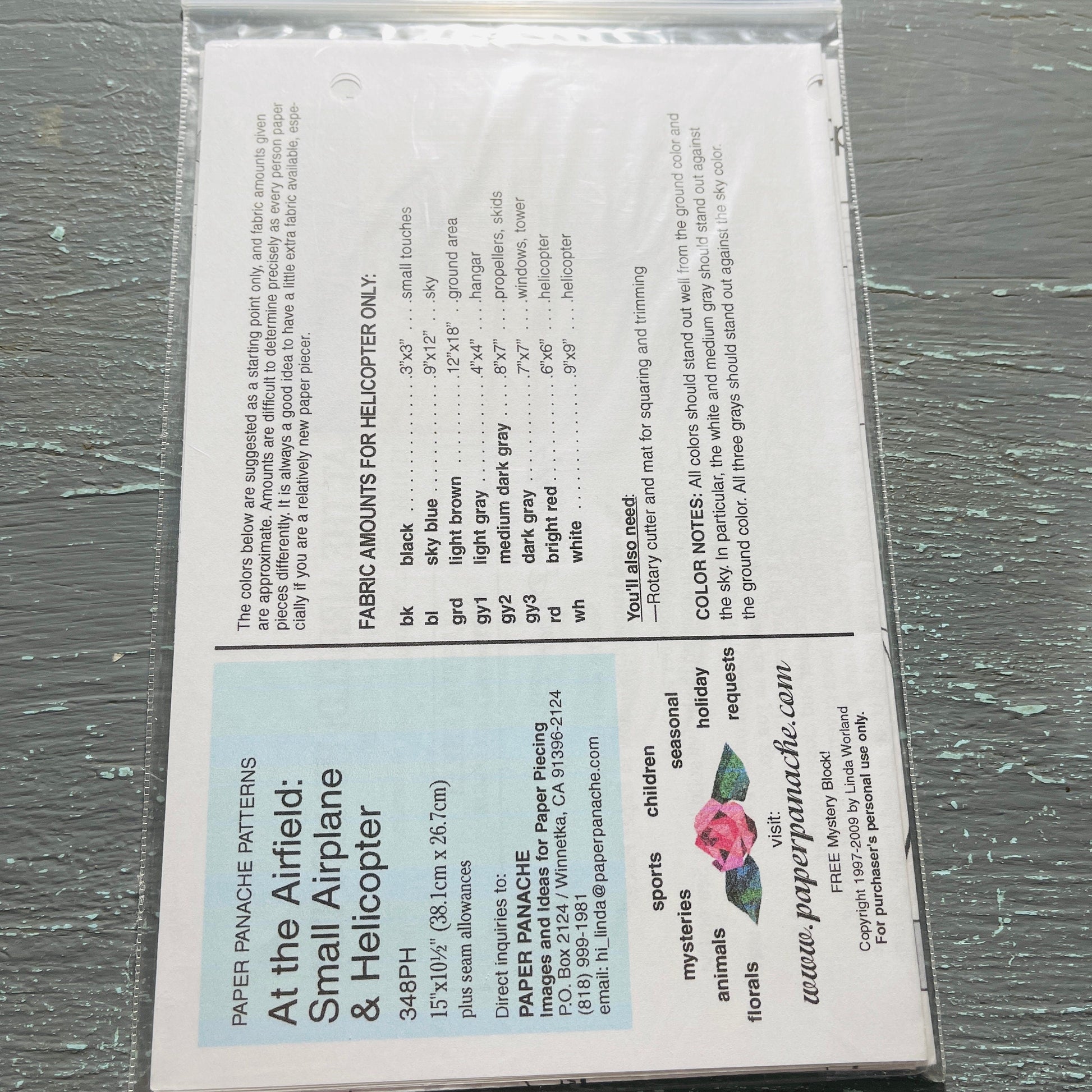 Paper Panache Patterns, Quilting Pattern Choice 0f 3, Paper Pieced Foundation Patterns,, See Description*