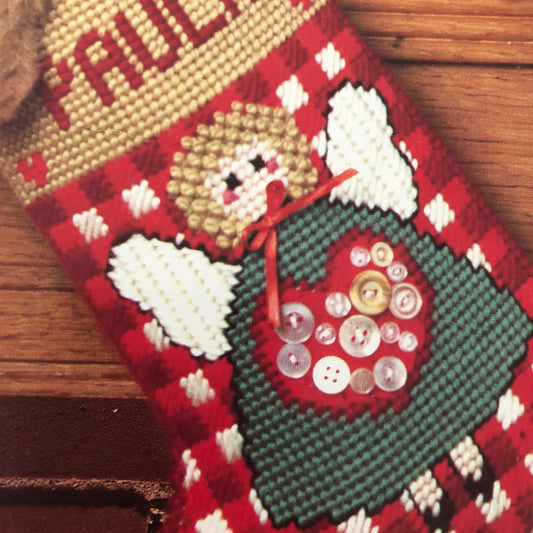 House of White Birches, Festive Christmas Stockings, by Joan Green, Vintage, 1996, Plastic Canvas, pattern book