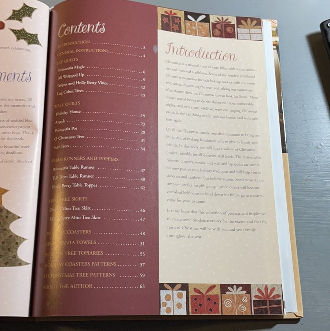 A Cozy Quilted Christmas Kim Schaefer 90 Designs 17 Projects 2007 Hardcover Quilting Book