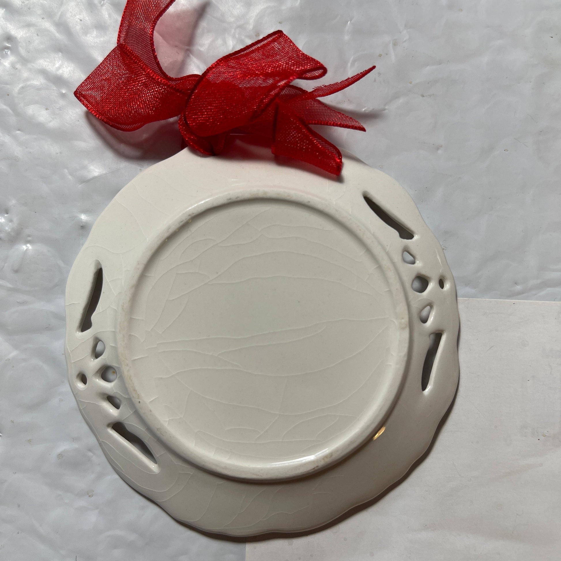 Ooh La La Fancy Santa Girl Mini Plate Vintage Collectible Ornament