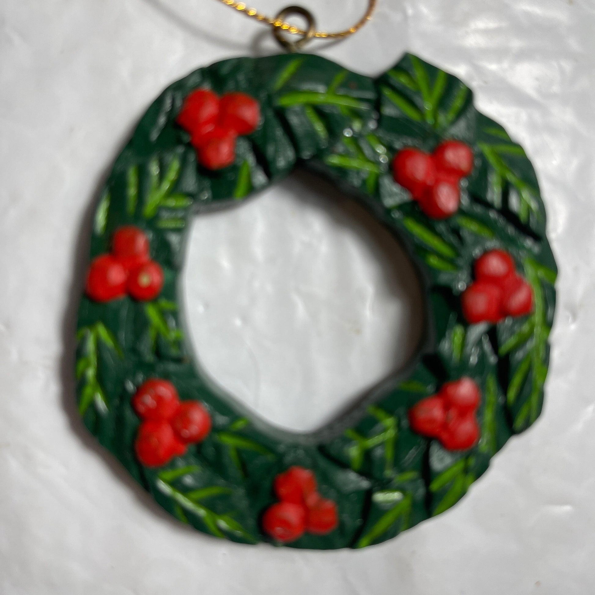 Wooden Wreath Ornament Made In the Philippines