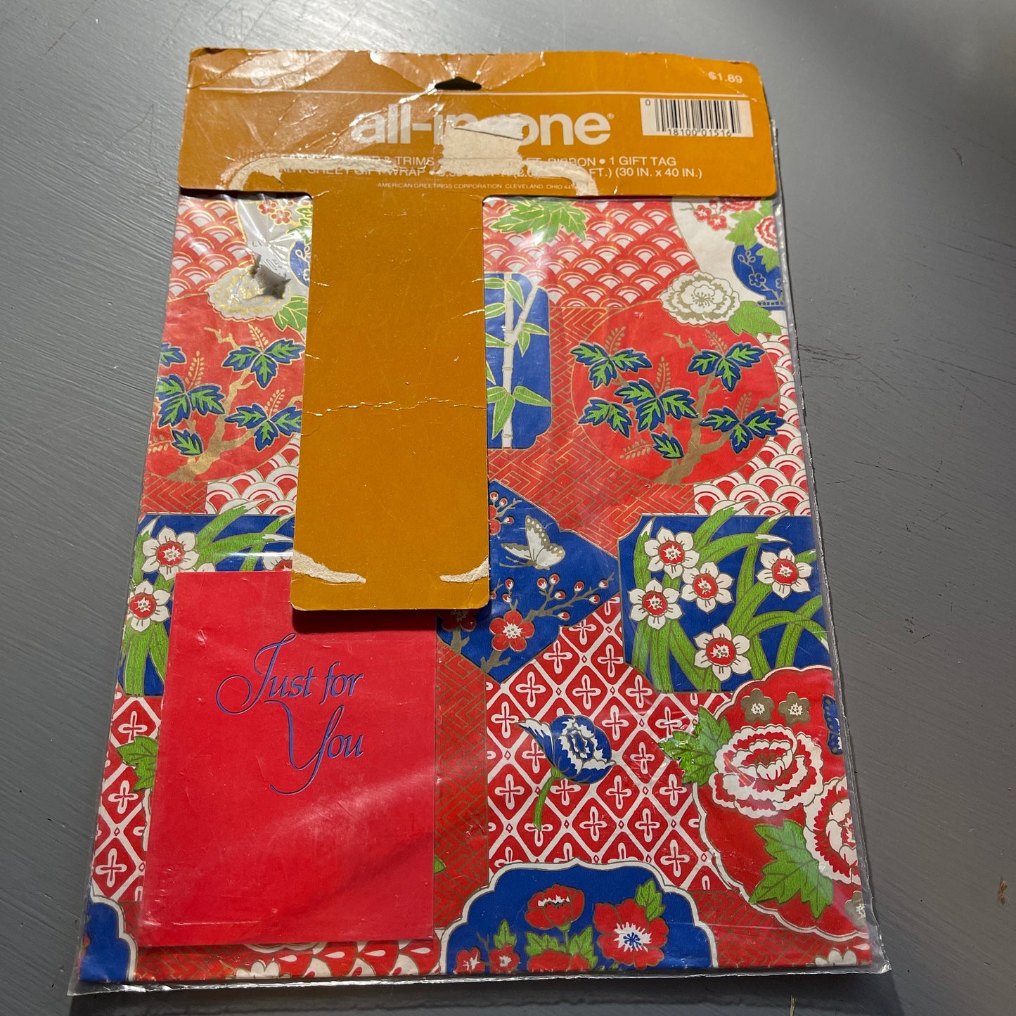 Gift Wrapping Paper Nice Vintage Choice Of Kid Christmas, Happy Birthday, Dad, Bird Happy Birthday or Floral See Variations