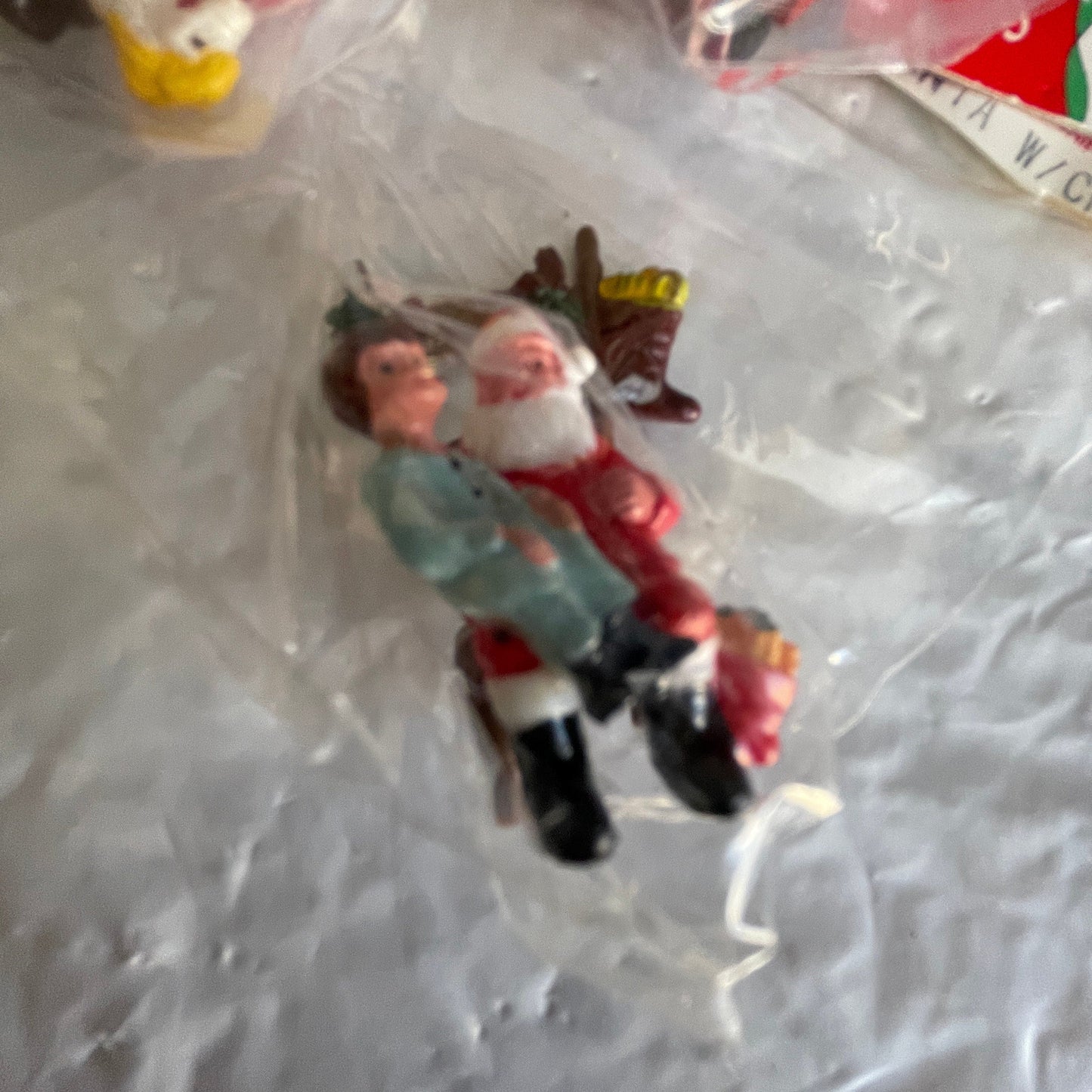 Cute Little Miniature Set Of 6 Vintage Ornaments See Pictures For Details