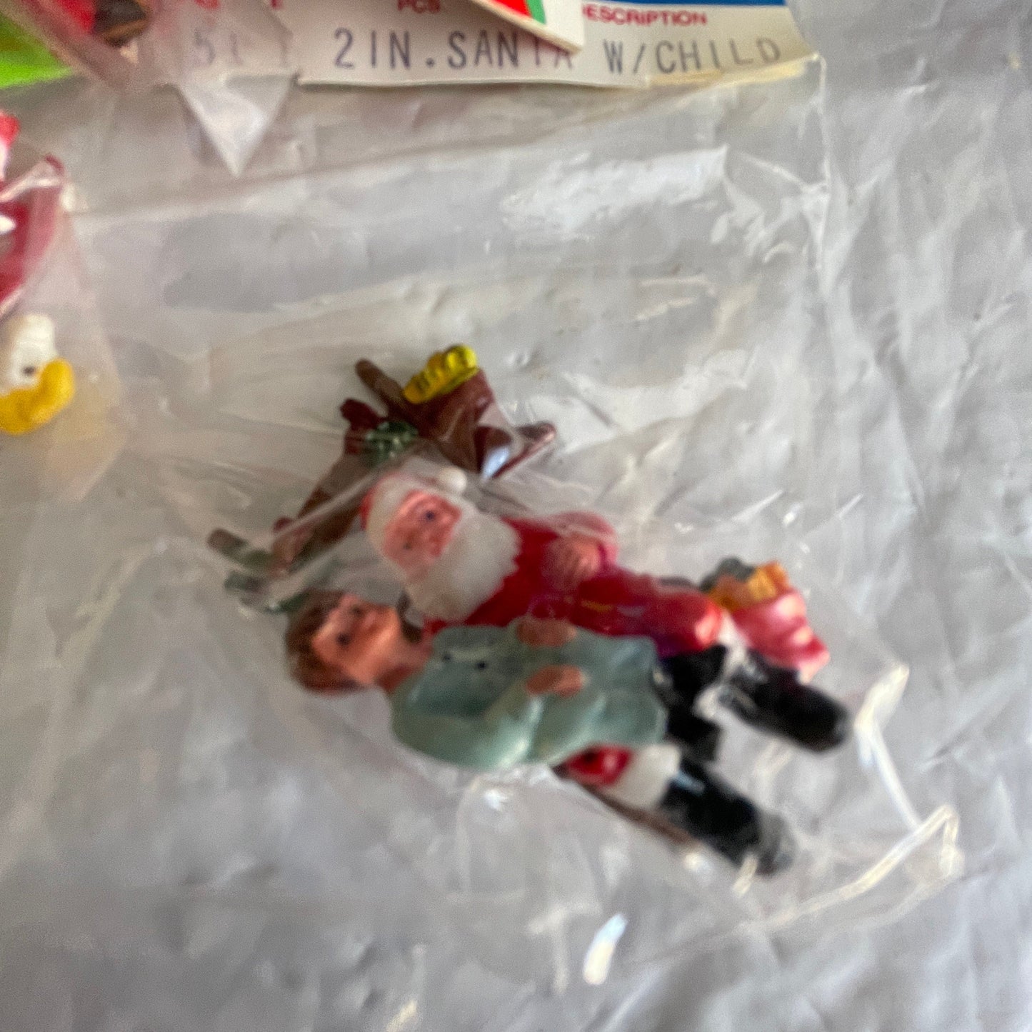 Cute Little Miniature Set Of 6 Vintage Ornaments See Pictures For Details