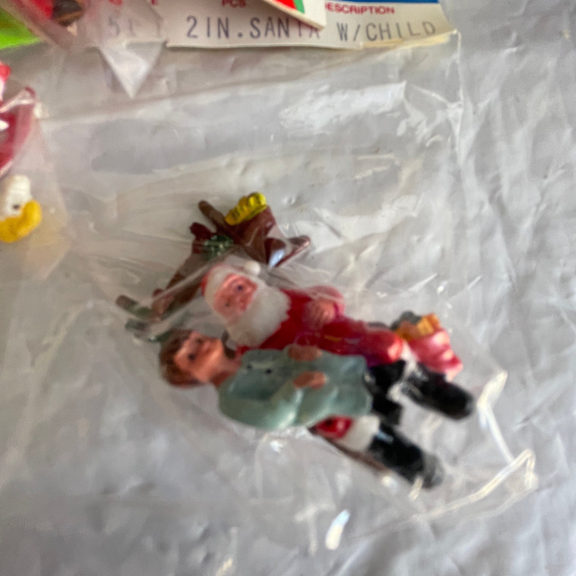 Cute Little Miniature Set Of 6 Vintage Ornaments See Pictures For Details