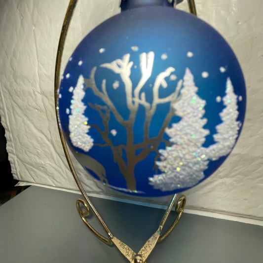 Bronner's Christmas Wonderland Choice Of 2 Beautiful Glass Ball Christmas Ornaments