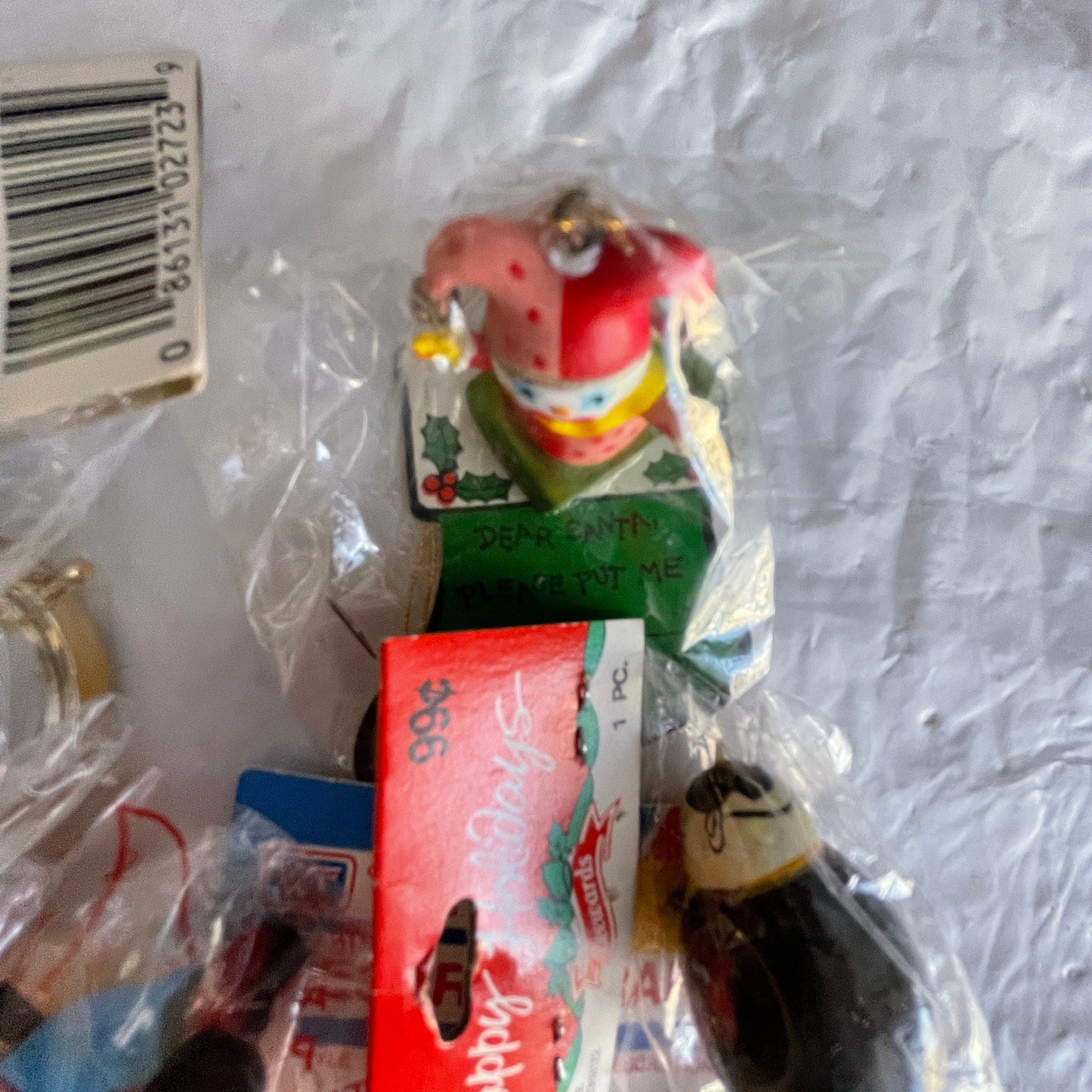 Cute Little Miniature Set Of 6 Vintage Ornaments See Pictures For Details