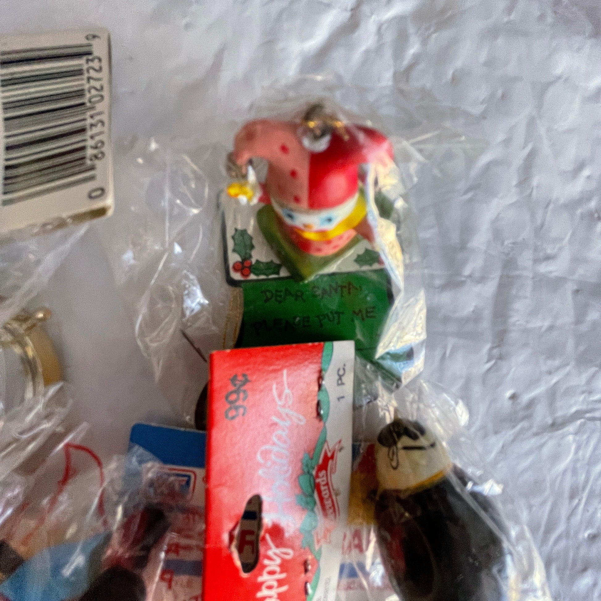 Cute Little Miniature Set Of 6 Vintage Ornaments See Pictures For Details