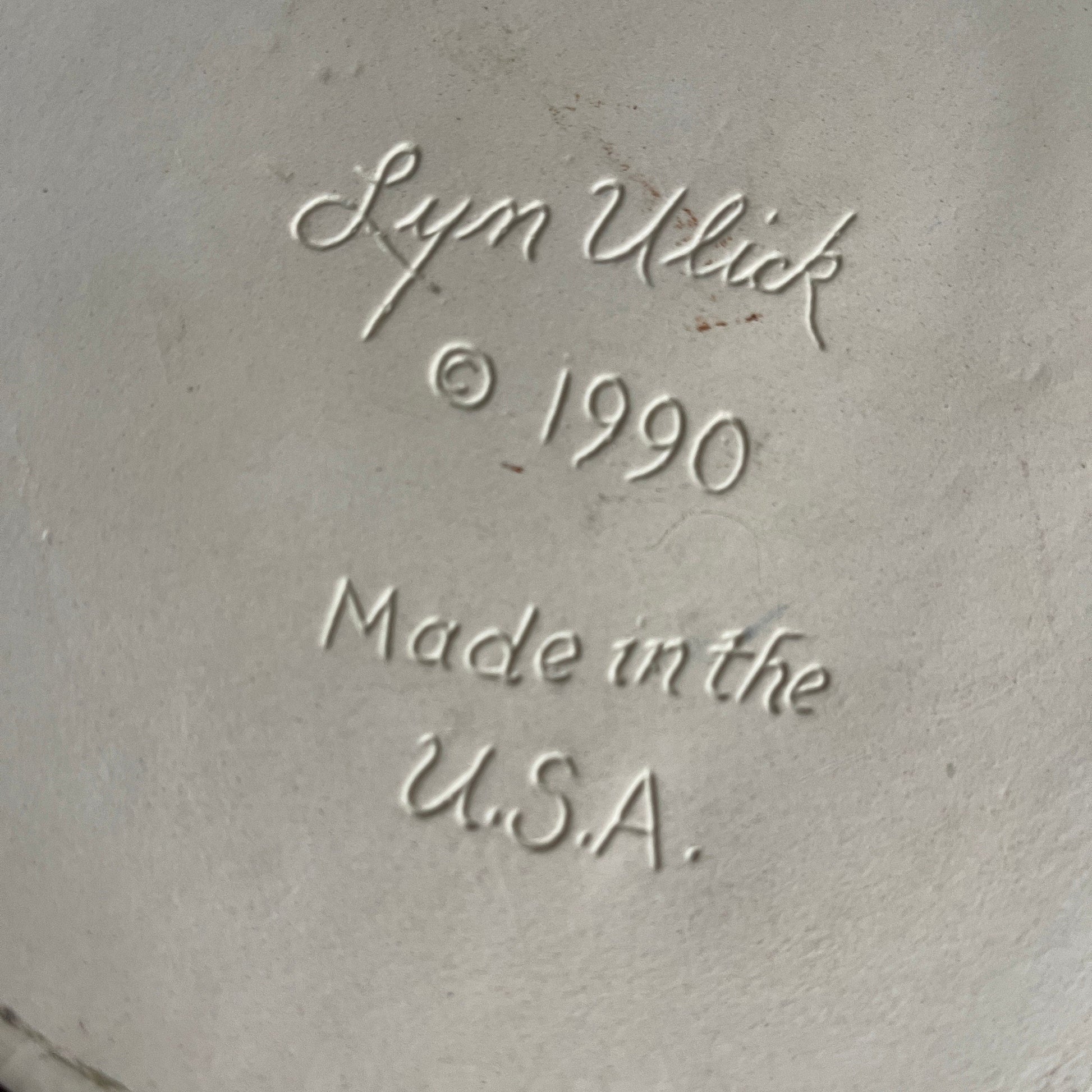 Lyn Ulick Holiday Bread Warmer Celebrate Family & Friends Vintage 1990 Stoneware Trivet Collectible Wall Hanging