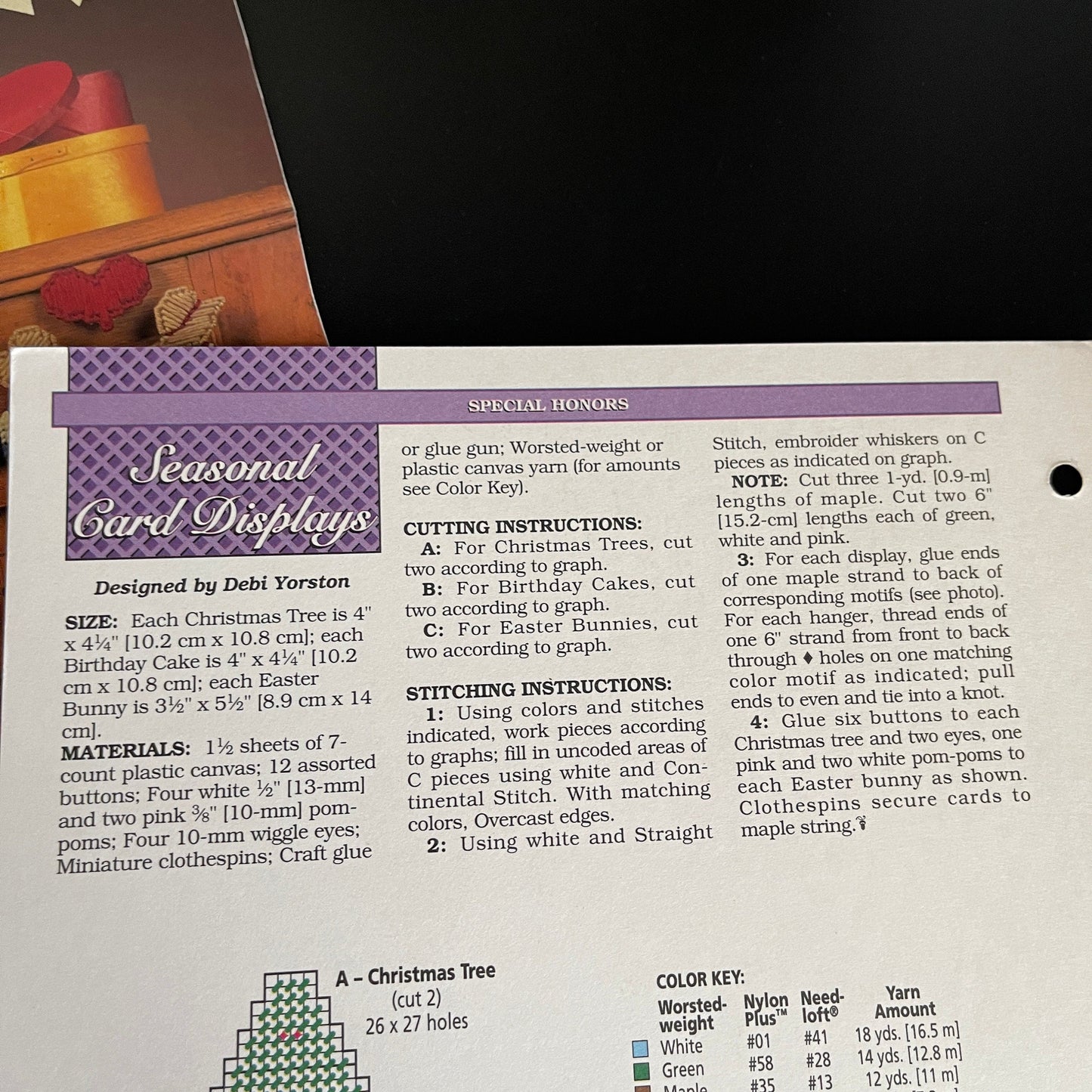 Plastic Canvas Set Of 4 resign Charts with Plastic Canvas Materials Included See Pictures and Description*