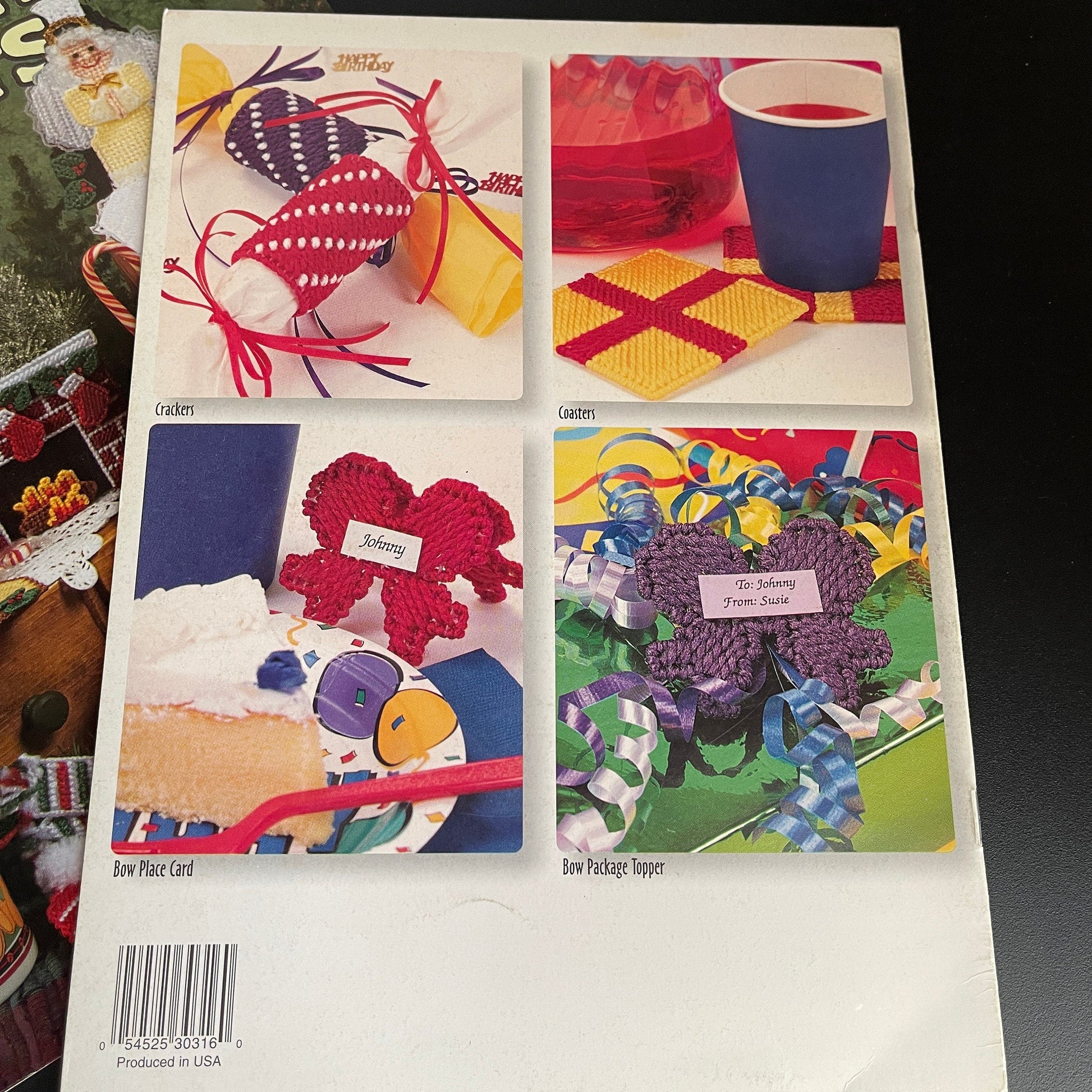 Plastic Canvas Set Of 4 resign Charts with Plastic Canvas Materials Included See Pictures and Description*