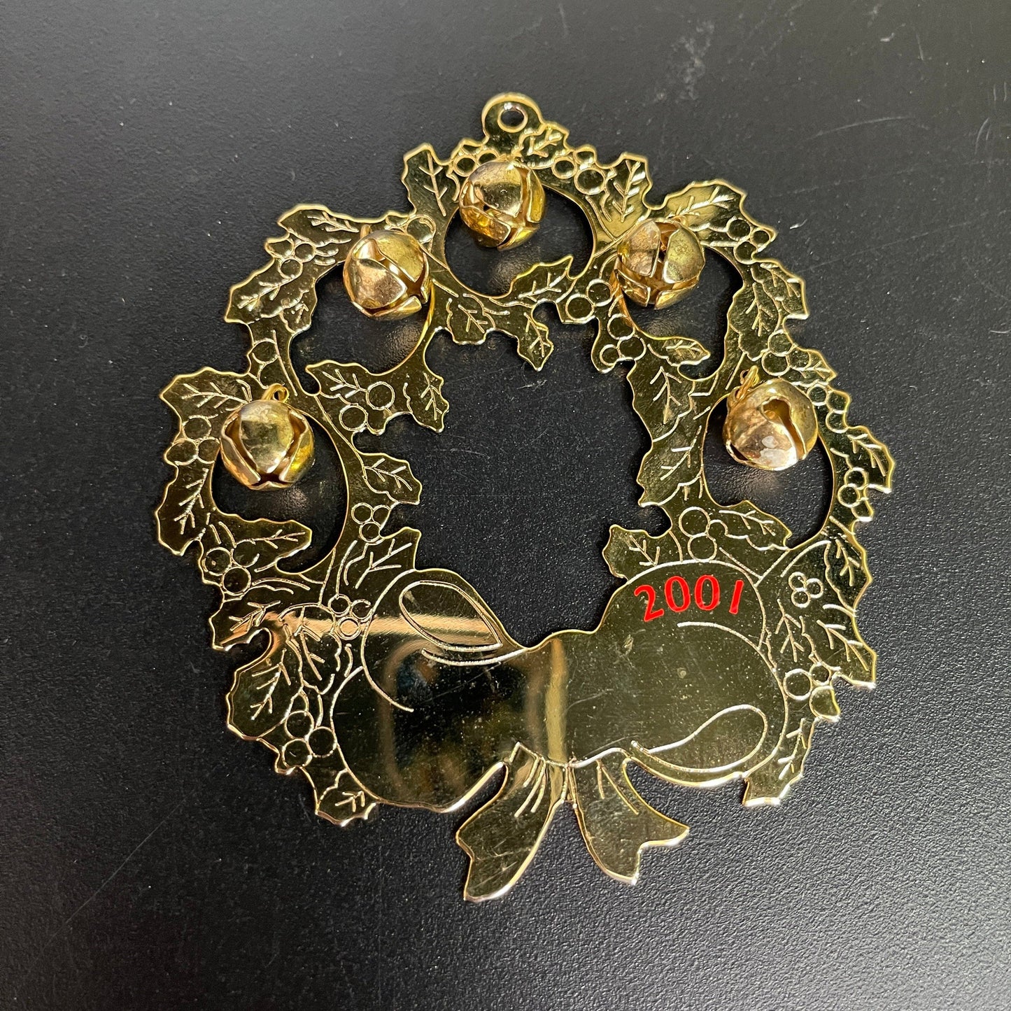 Glimmering gold-tone metal ornament choices see pictures and variations*