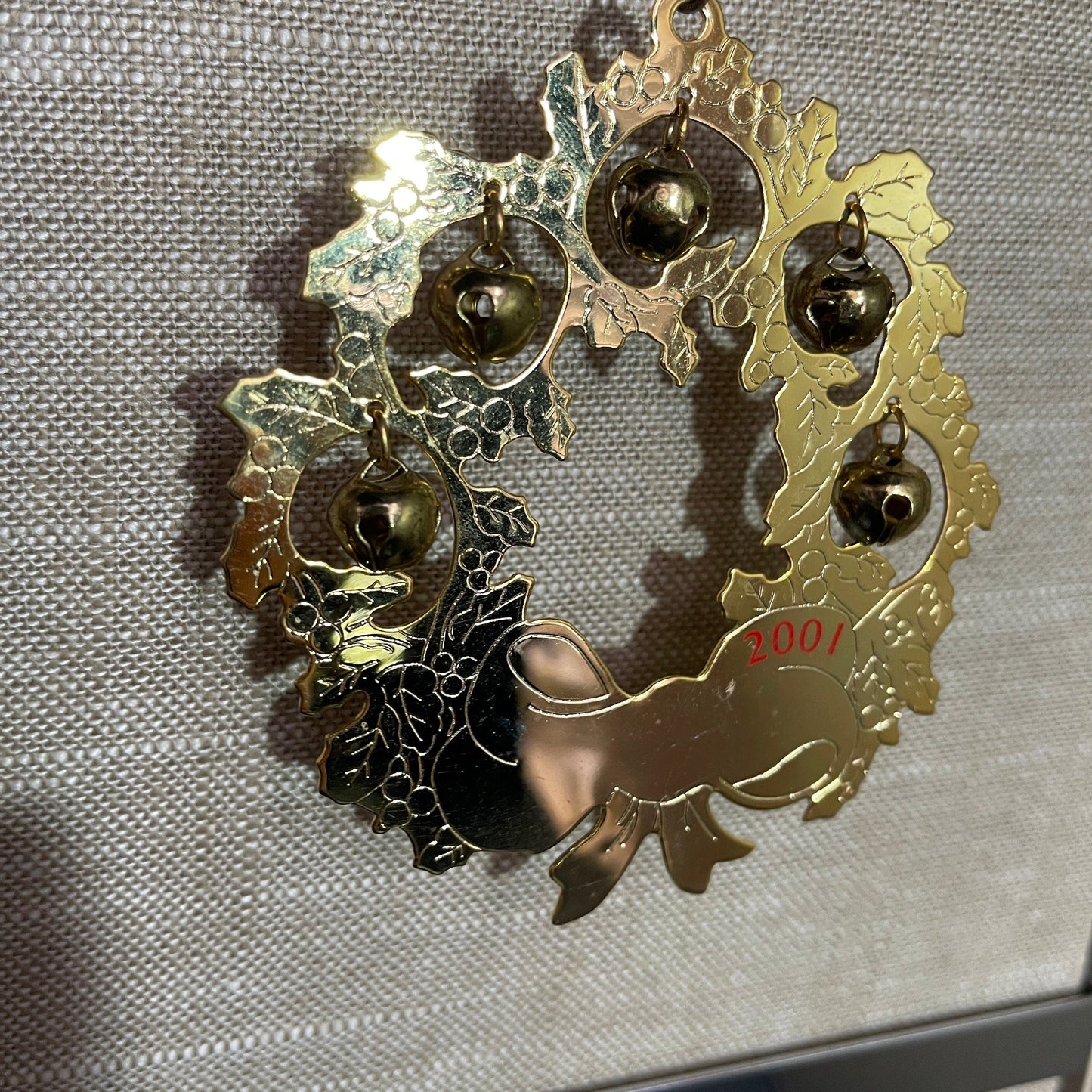 Glimmering gold-tone metal ornament choices see pictures and variations*