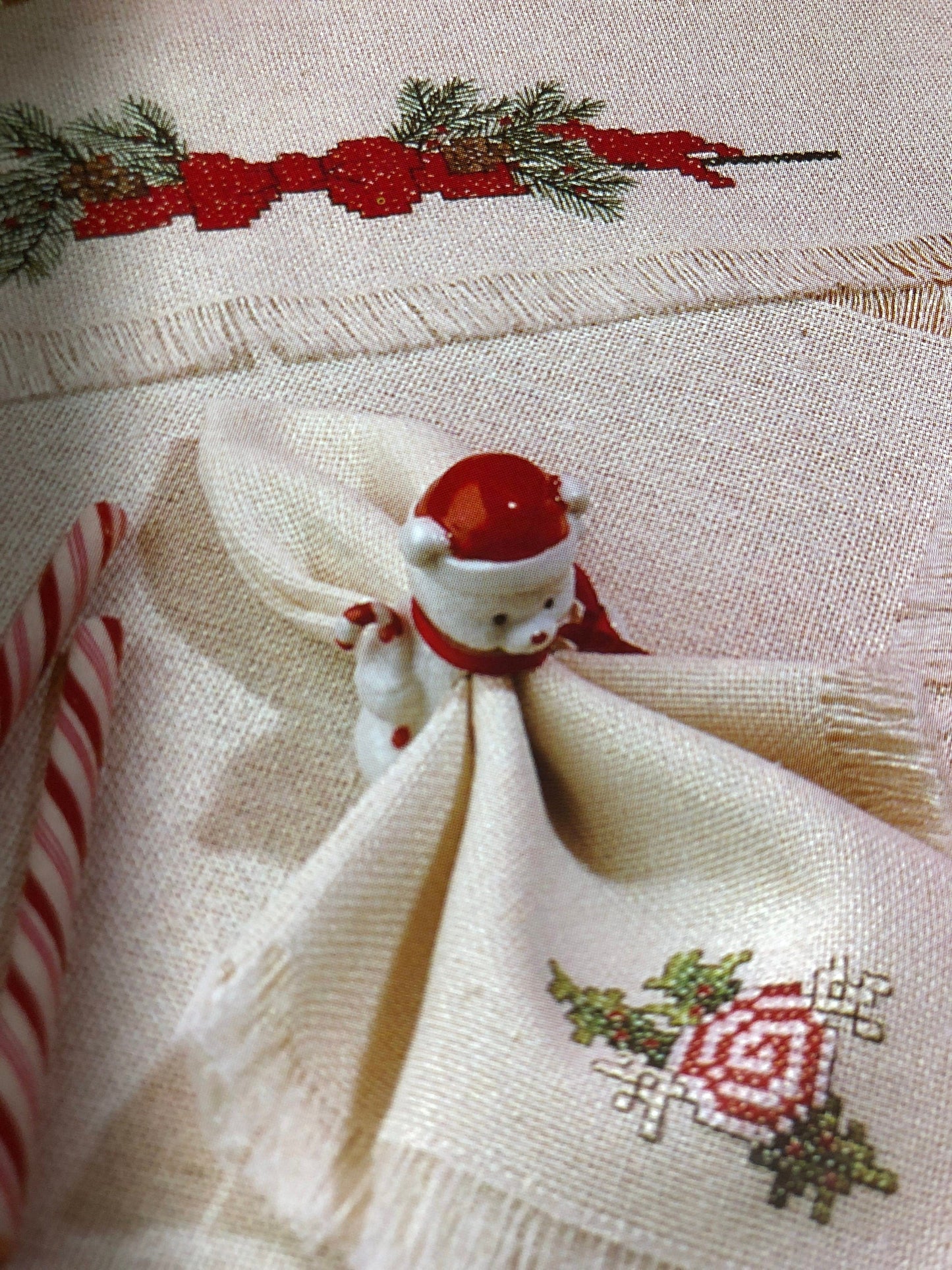 Janlynn, Christmas Cross Stitch, Holiday Table Linens, Leaflet 900-26 Vintage 1990, counted cross stitch pattern book