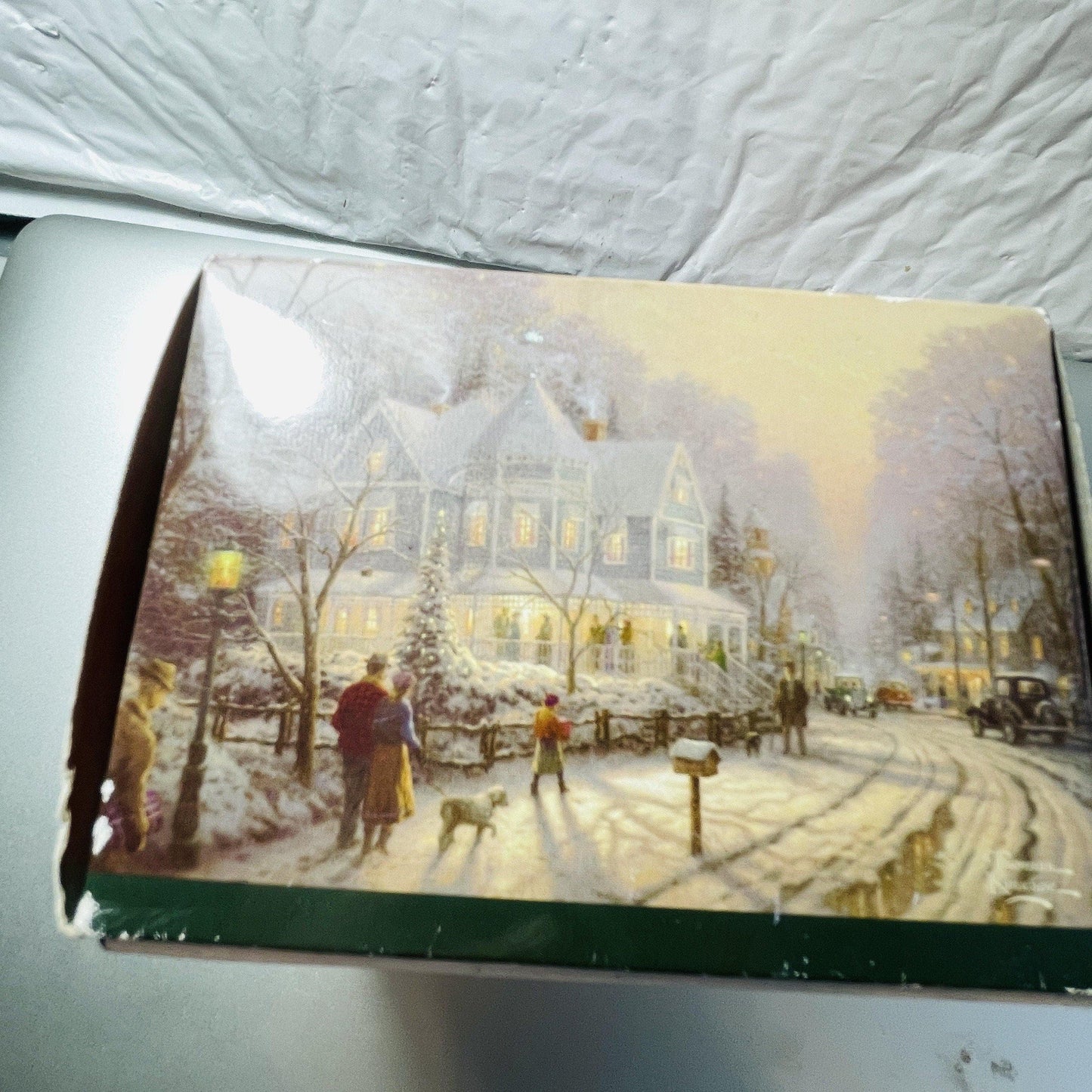 Thomas Kinkade, Painter of Light, Limited Edition Glass Holiday Ornament