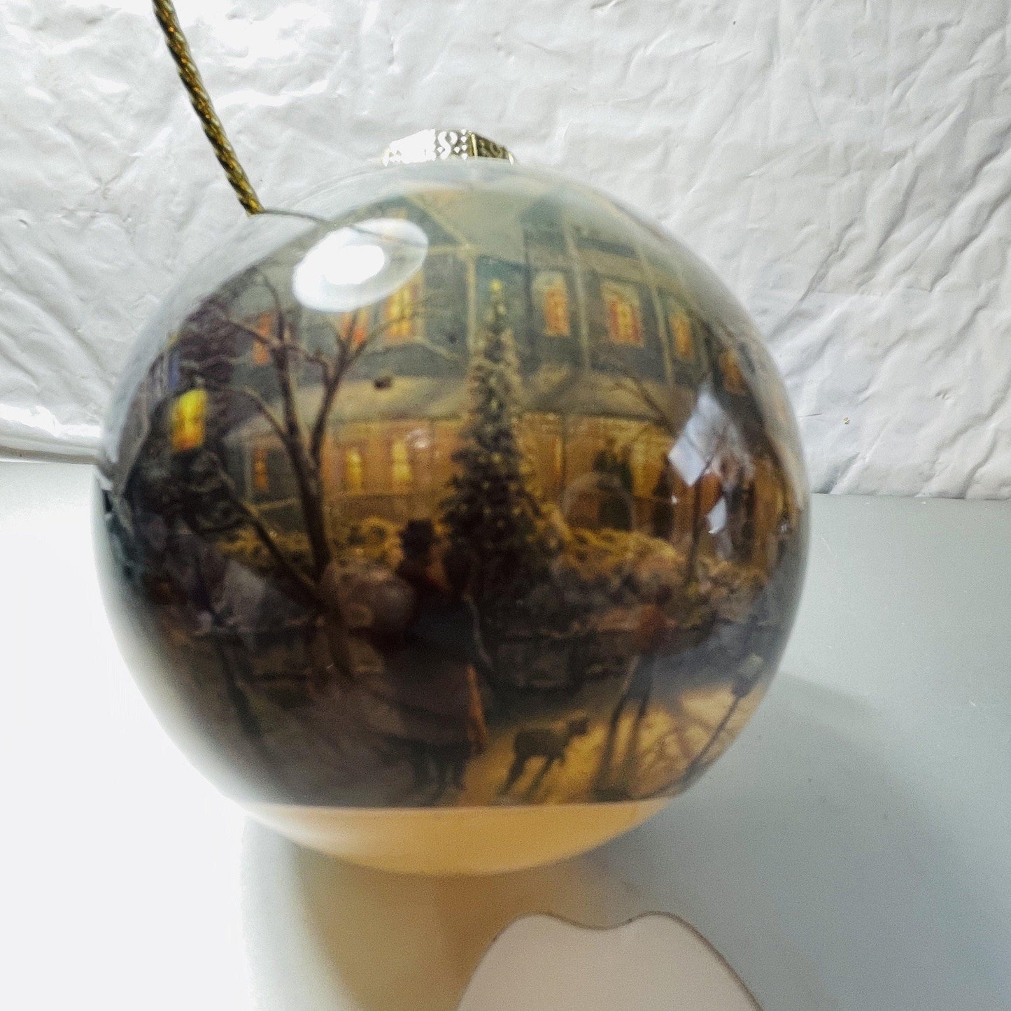 Thomas Kinkade, Painter of Light, Limited Edition Glass Holiday Ornament