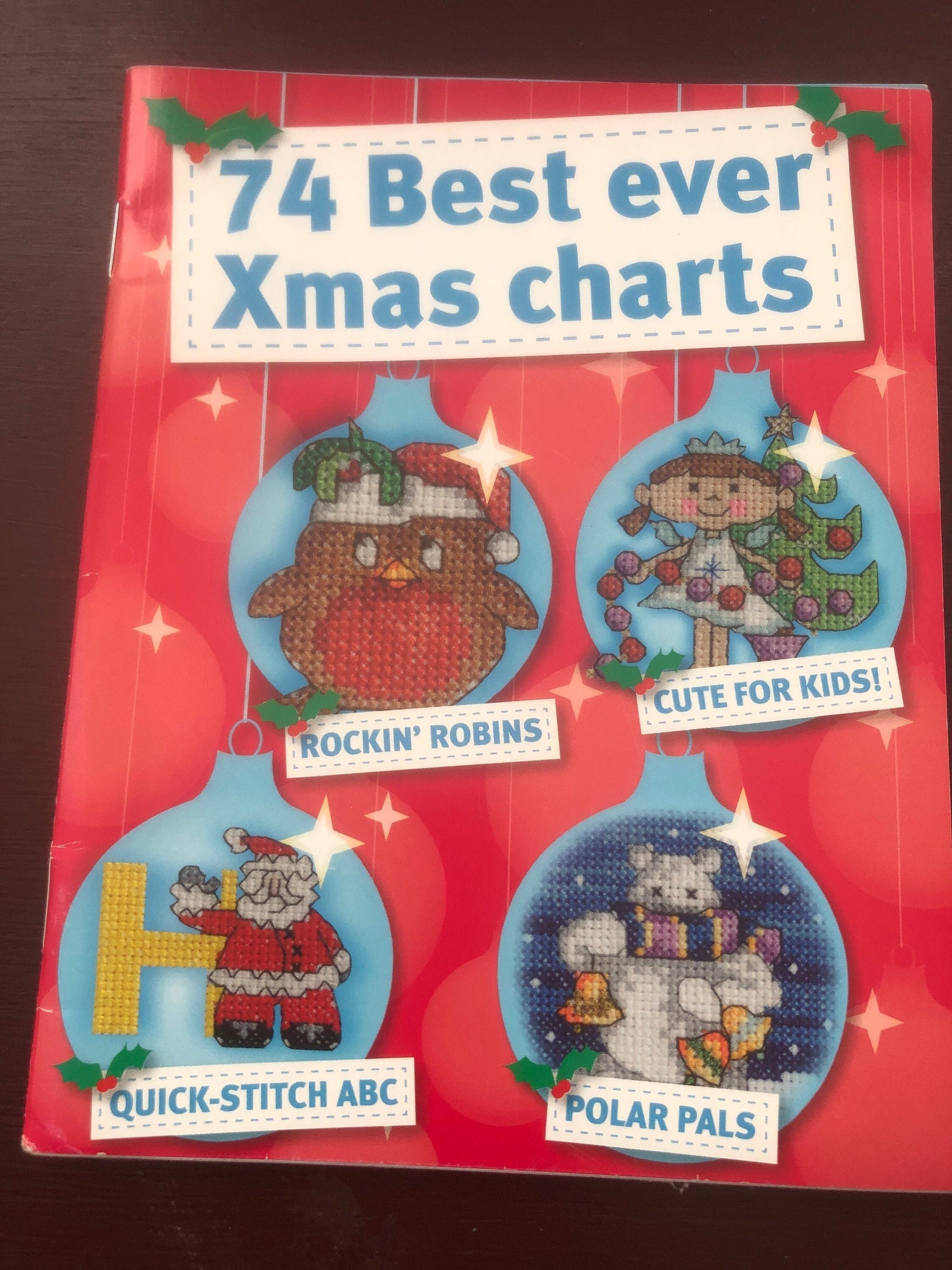 74 Best ever Xmas charts, Cross Stitch Crazy, Vintage 2008, Counted Cross Stitch Booklet