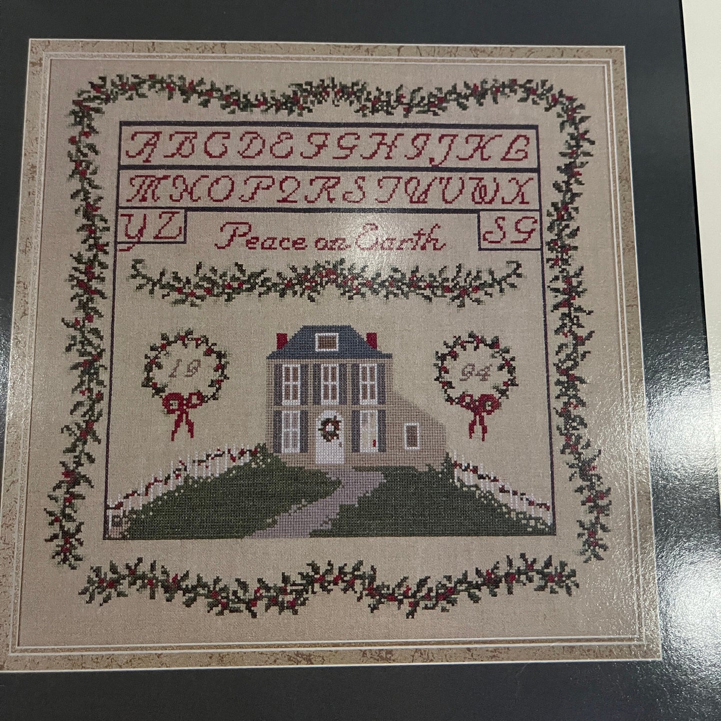 Sally Ann Designs Choice Of Home for the Holidays 1994 or Threads Of Time 1993 Samplers Vintage Cross Stitch Chart