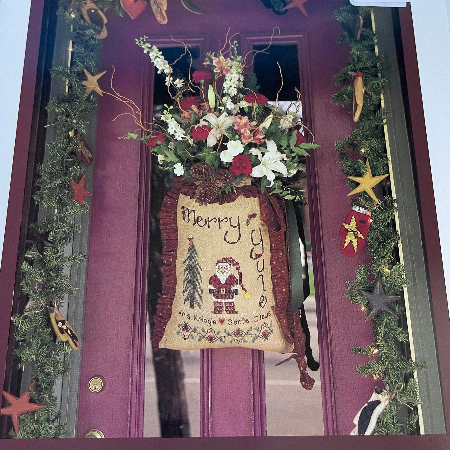 Shepherd's Bush Christmas Kringle Vintage 1997 and Merry Christmas Vintage 1999 Set of 2 Cross Stitch Charts