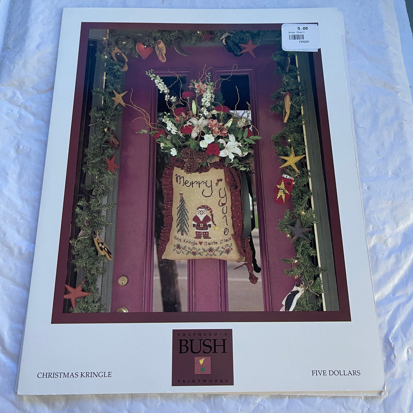 Shepherd's Bush Christmas Kringle Vintage 1997 and Merry Christmas Vintage 1999 Set of 2 Cross Stitch Charts