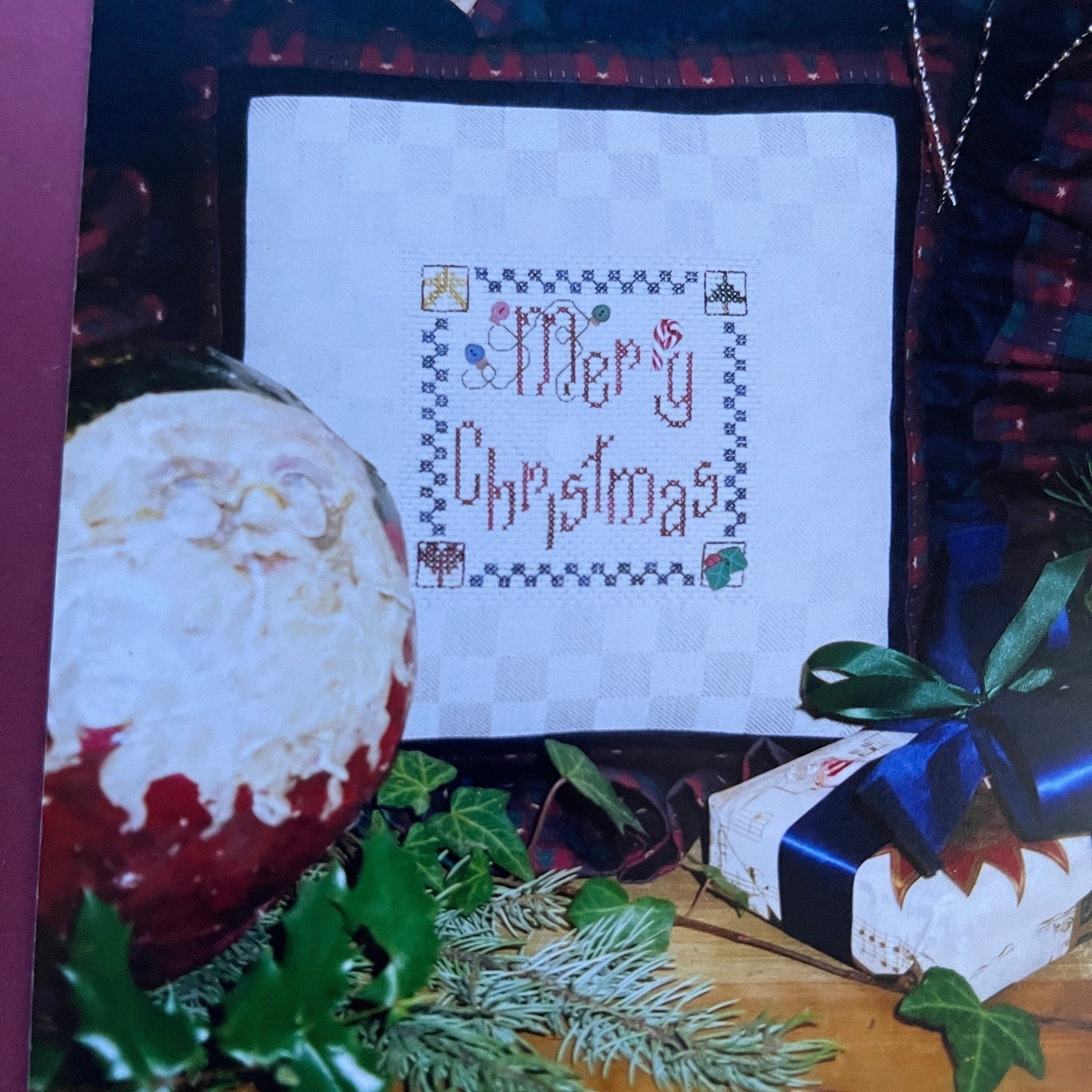 Shepherd's Bush Christmas Kringle Vintage 1997 and Merry Christmas Vintage 1999 Set of 2 Cross Stitch Charts