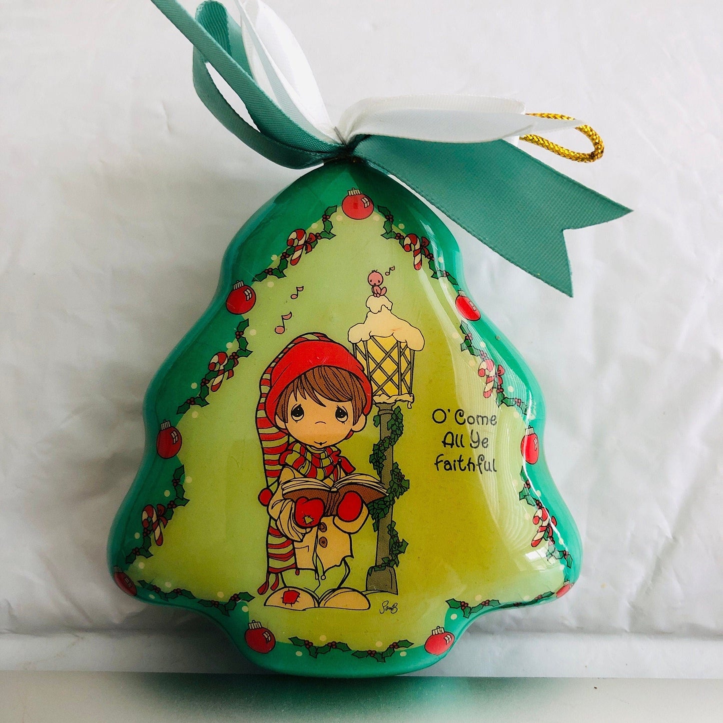Precious Moments, O' Come All Ye Faithful, Christmas Tree Ornament