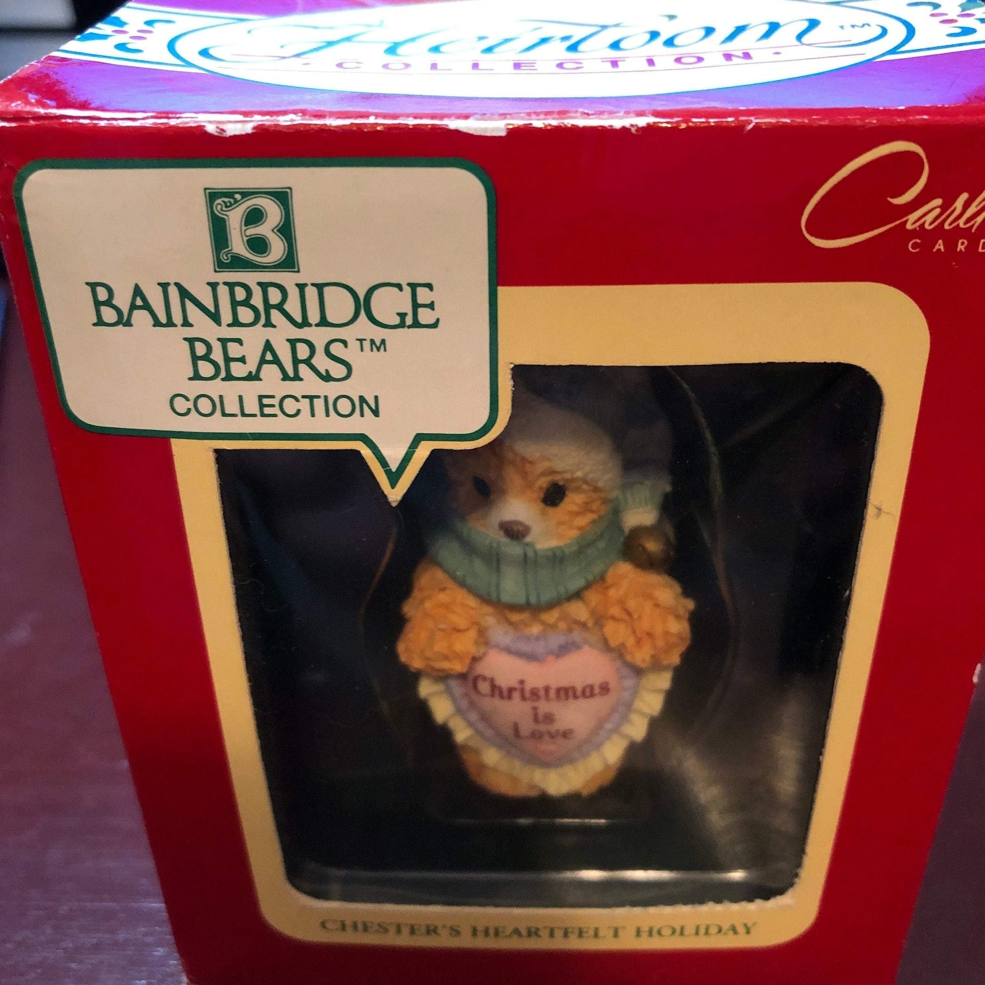 Carlton Cards, Bainbridge Bears, Chester's Heartfelt Holiday, Vintage Ornament
