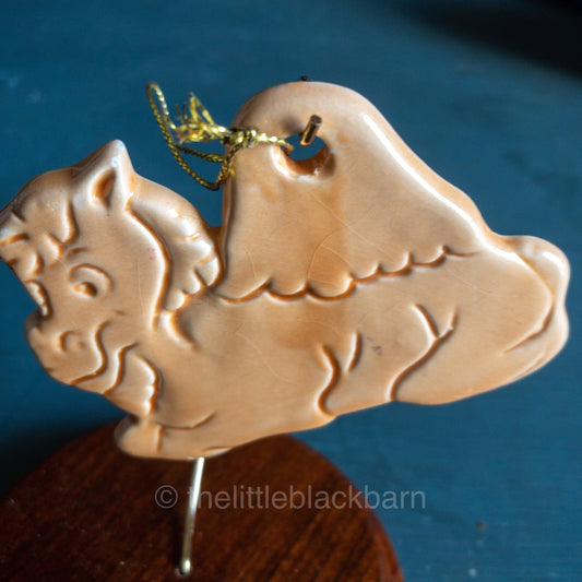 Porcelain Camel Vintage Ornament