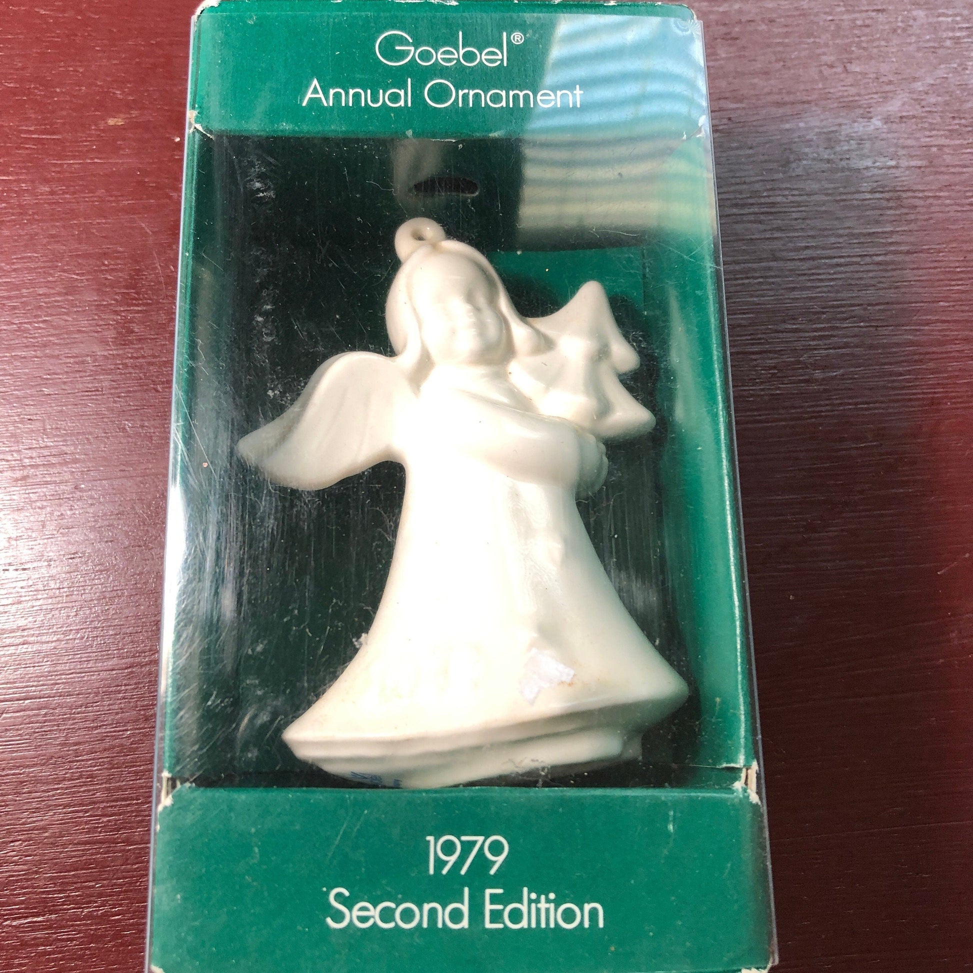 Porcelain Angel, House of Goebel, Annual Ornament, Vintage 1979, by Jahres-Weihnachts-Schmuck, Second Edition
