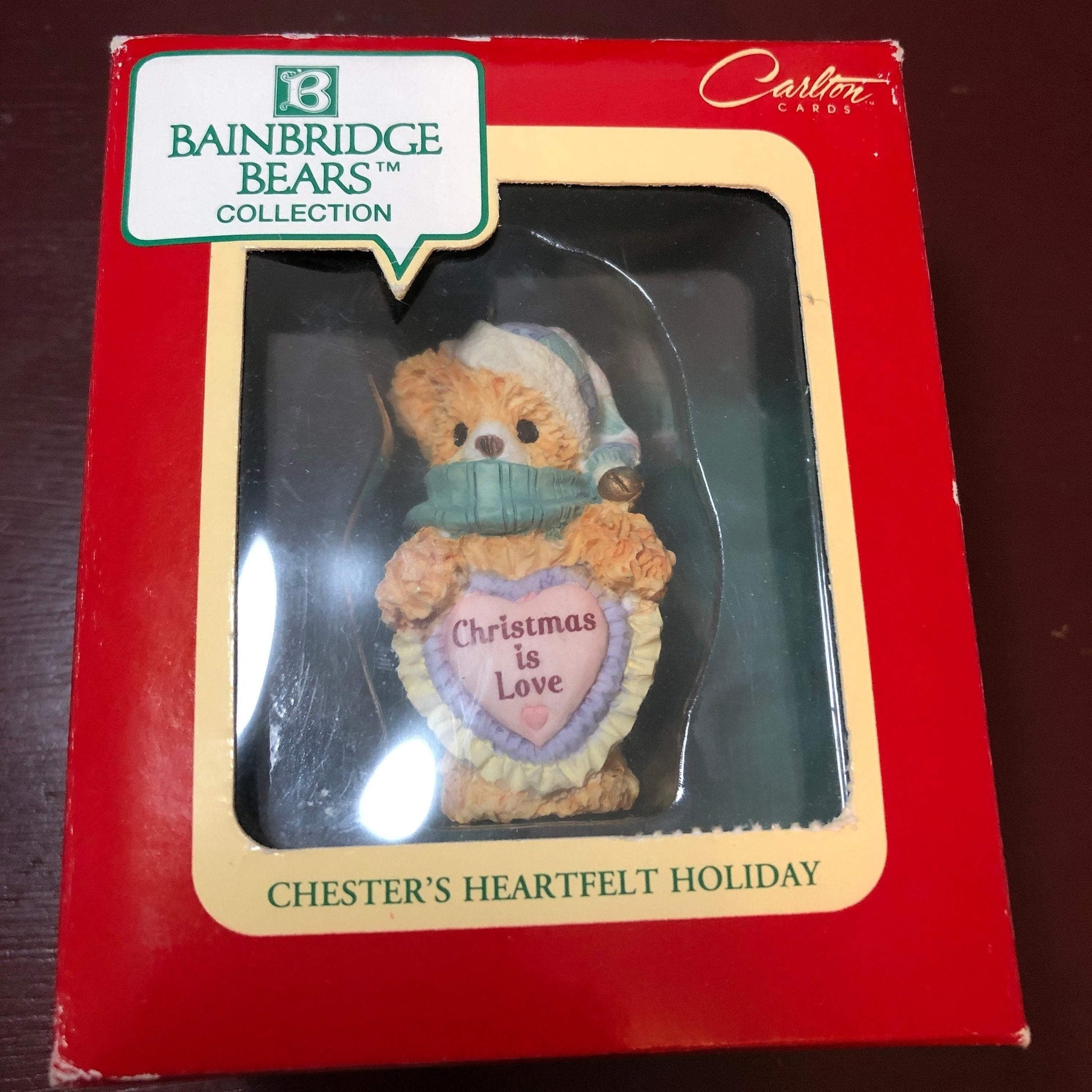 Carlton Cards, Bainbridge Bears, Chester's Heartfelt Holiday, Vintage Ornament