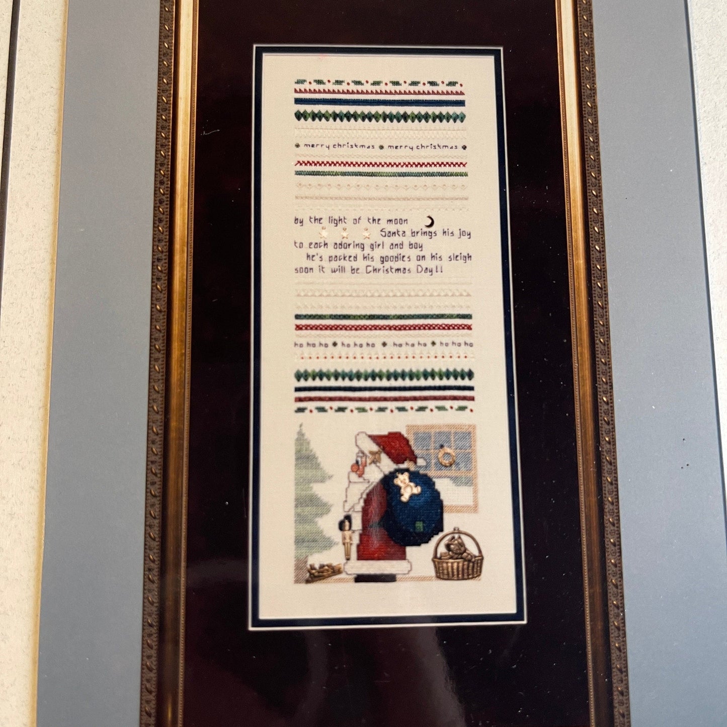 DKT Originals Set of 2 Believe & Santa's Sampler vintage 1994counted cross stitch chart