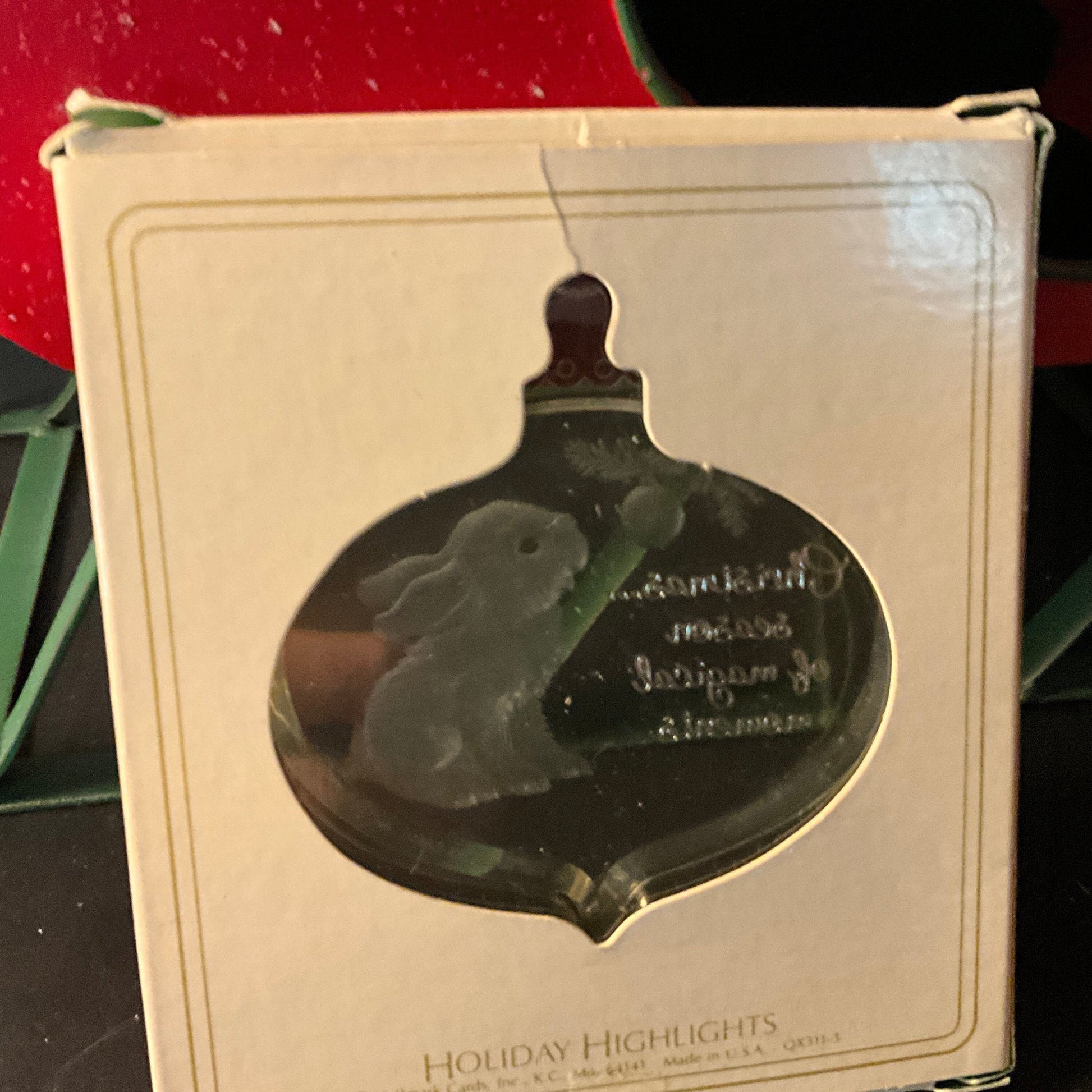 Hallmark Christmas Magic Dated 1982 Keepsake acrylic ornament QX3113