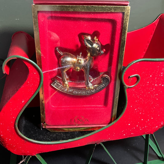 Lenox Baby's 1st Christmas 2008 Gold-Tone Ornament