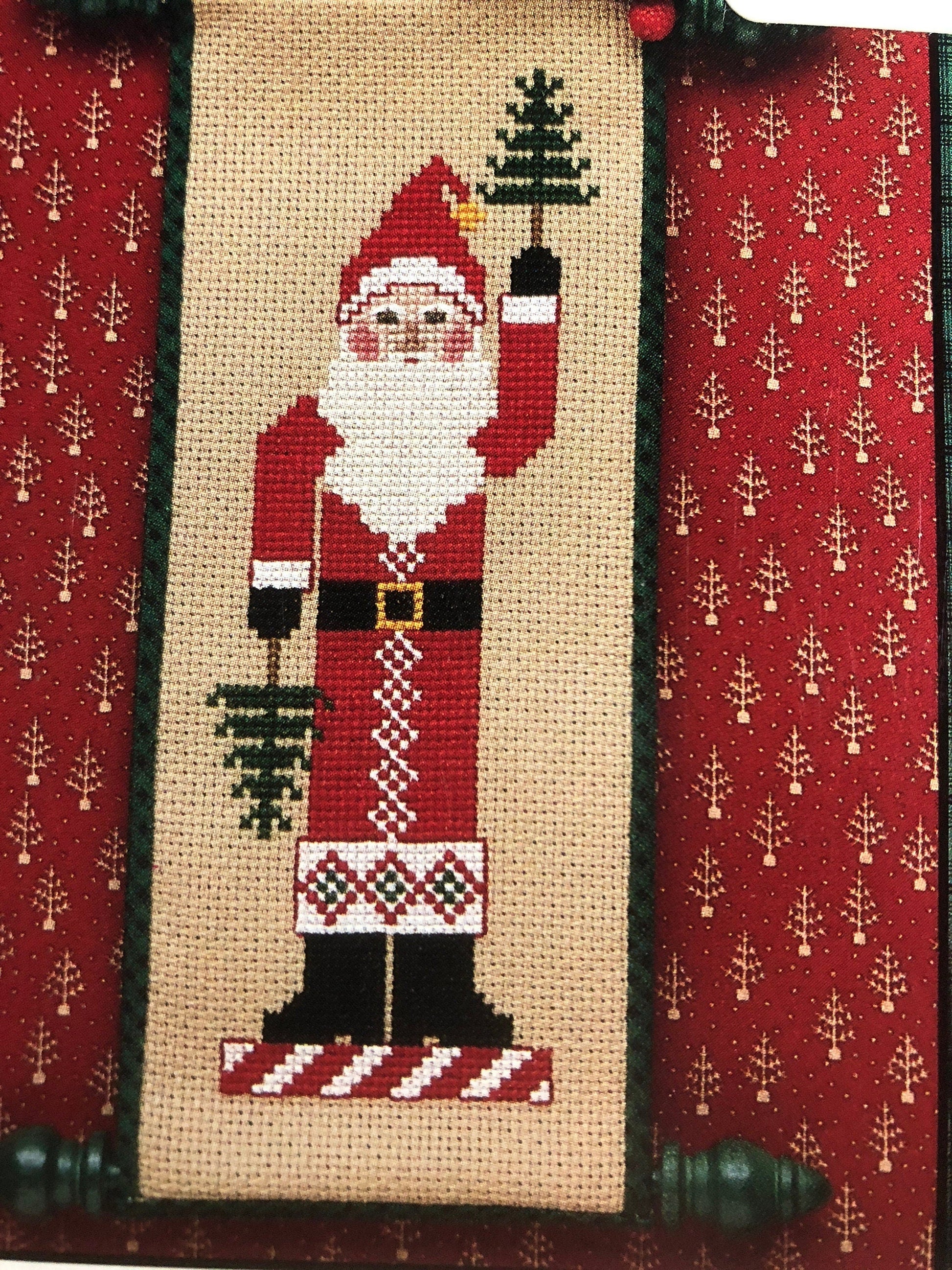 The Need'l Love Company, Jingle Bells, Designed by, Renee Nanneman, Vintage 1989, Counted Cross Stitch, Pattern Book