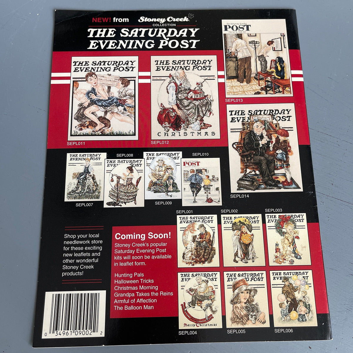 Stoney Creek Halloween Tricks The Saturday Evening Post SEPL002 vintage 1994 counted cross stitch chart