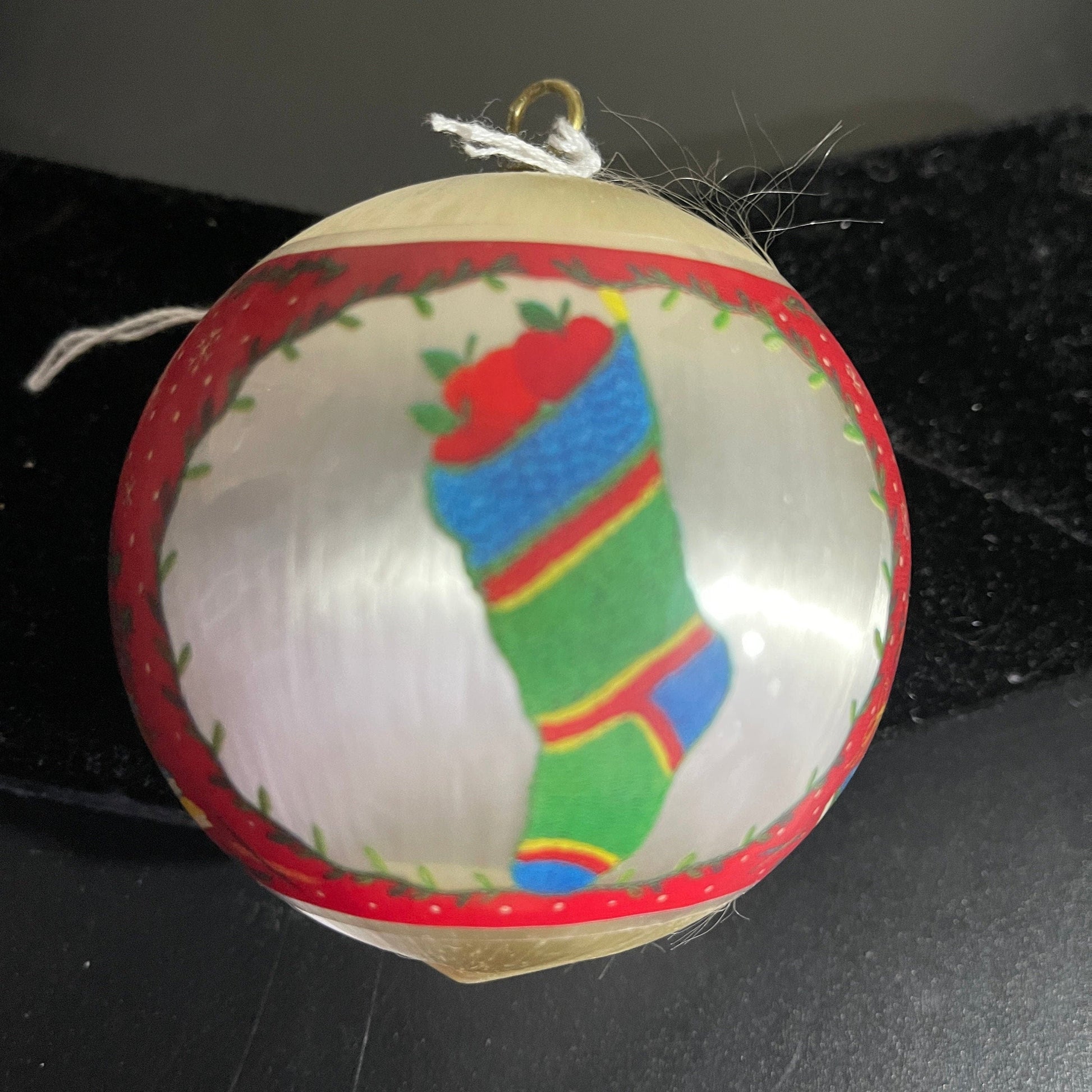 Hallmark For A Special Teacher Christmas 1981 vintage Satin Ball ornament QX8002