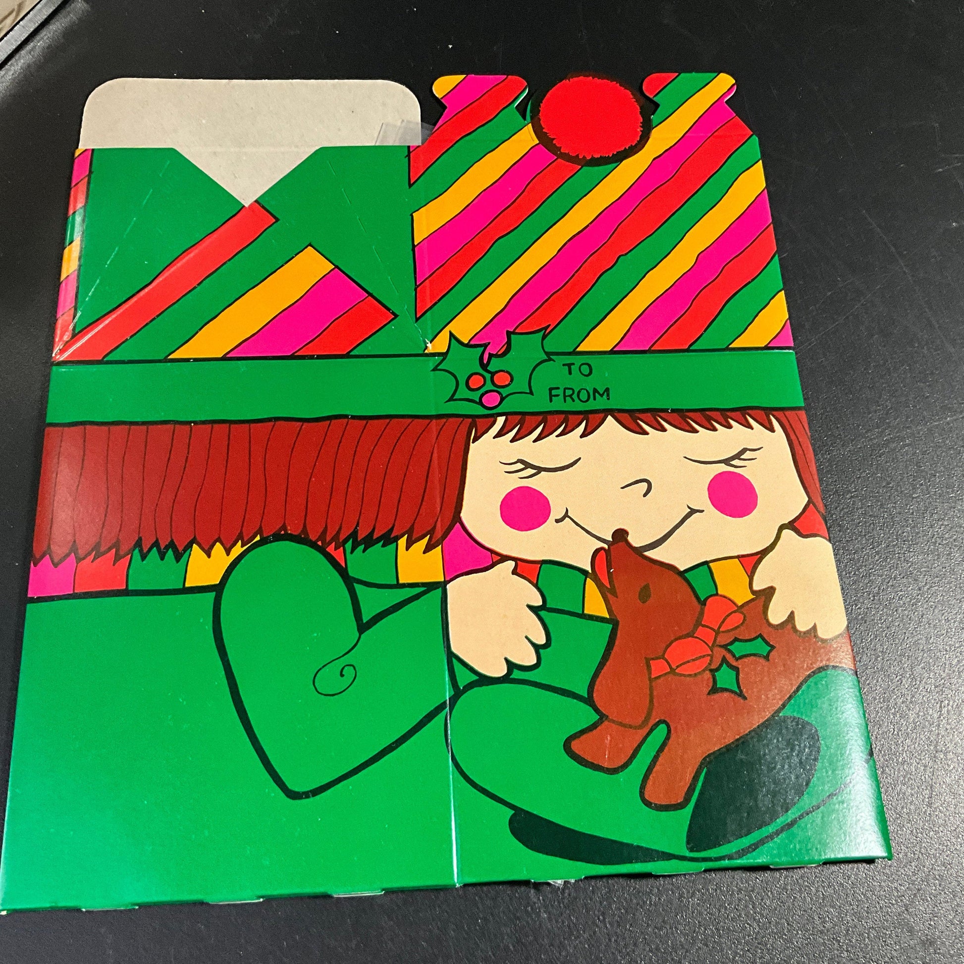 Cheerful Christmas set of 5 vintage gift boxes made in Japan