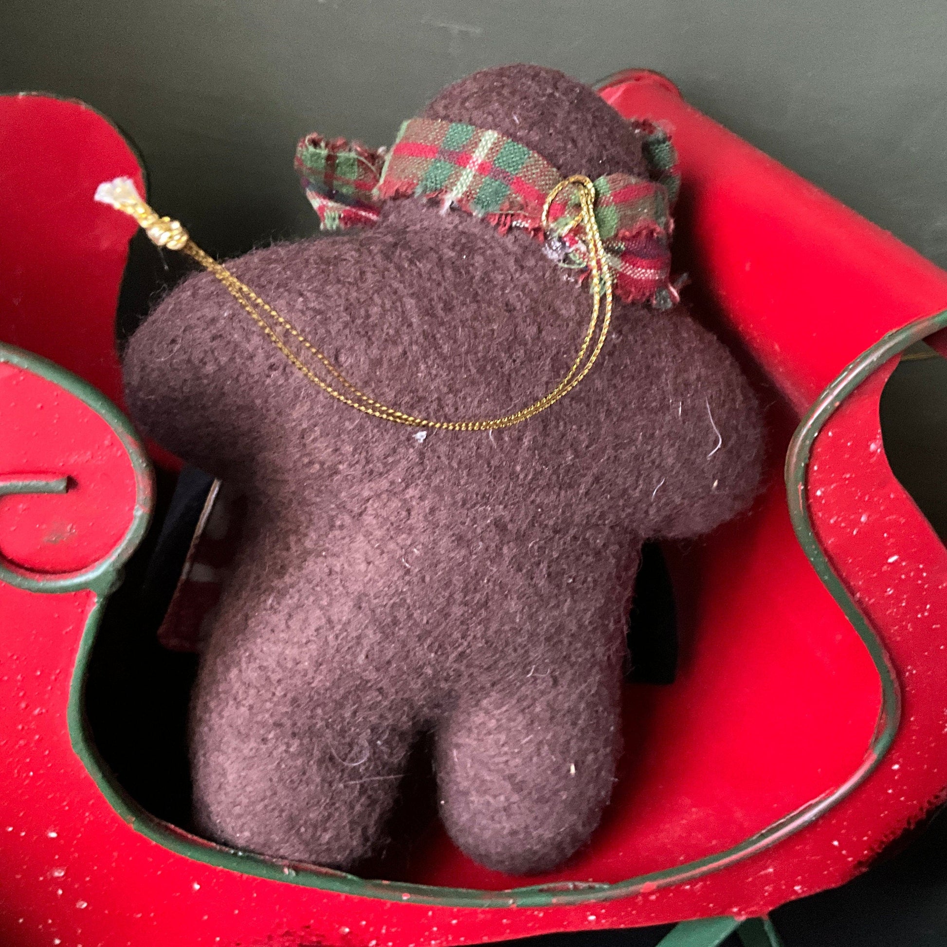 Grandma's Gingerbread handmade felt Christmas ornament