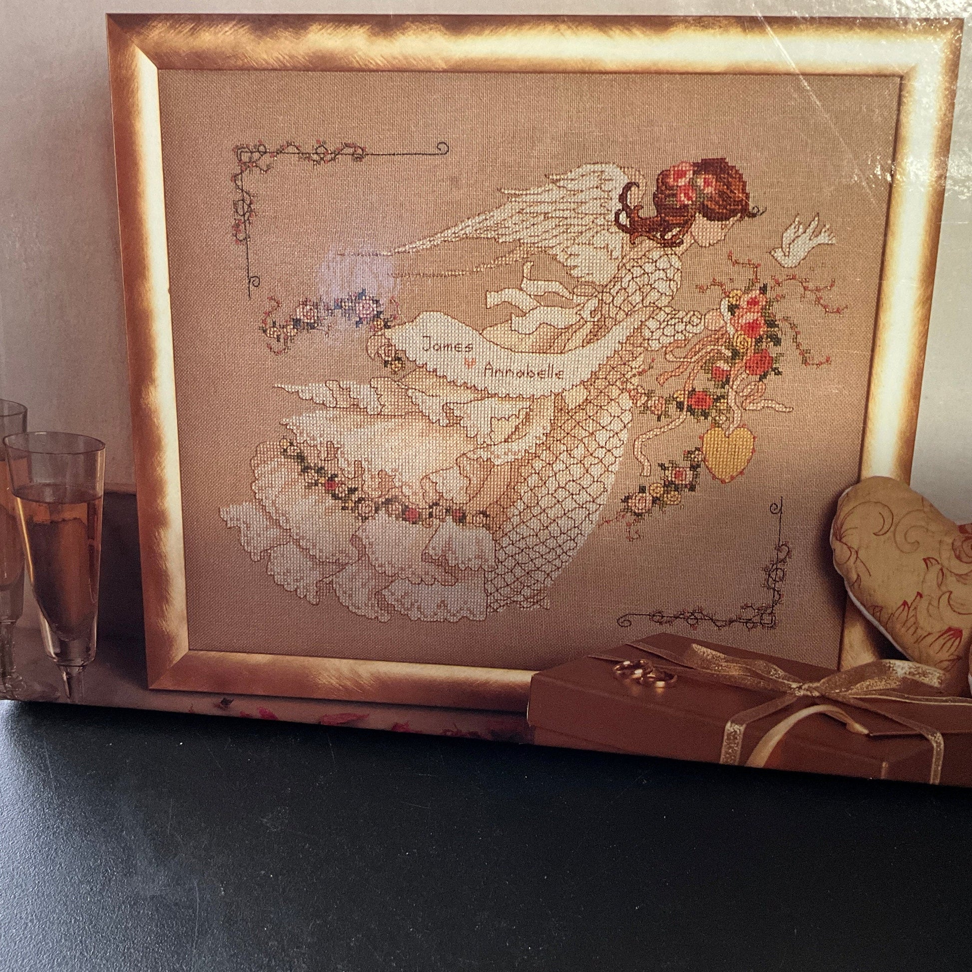 David & Charles Cross Stitch Angels 30 designs vintage hardcover cross stitch pattern book*